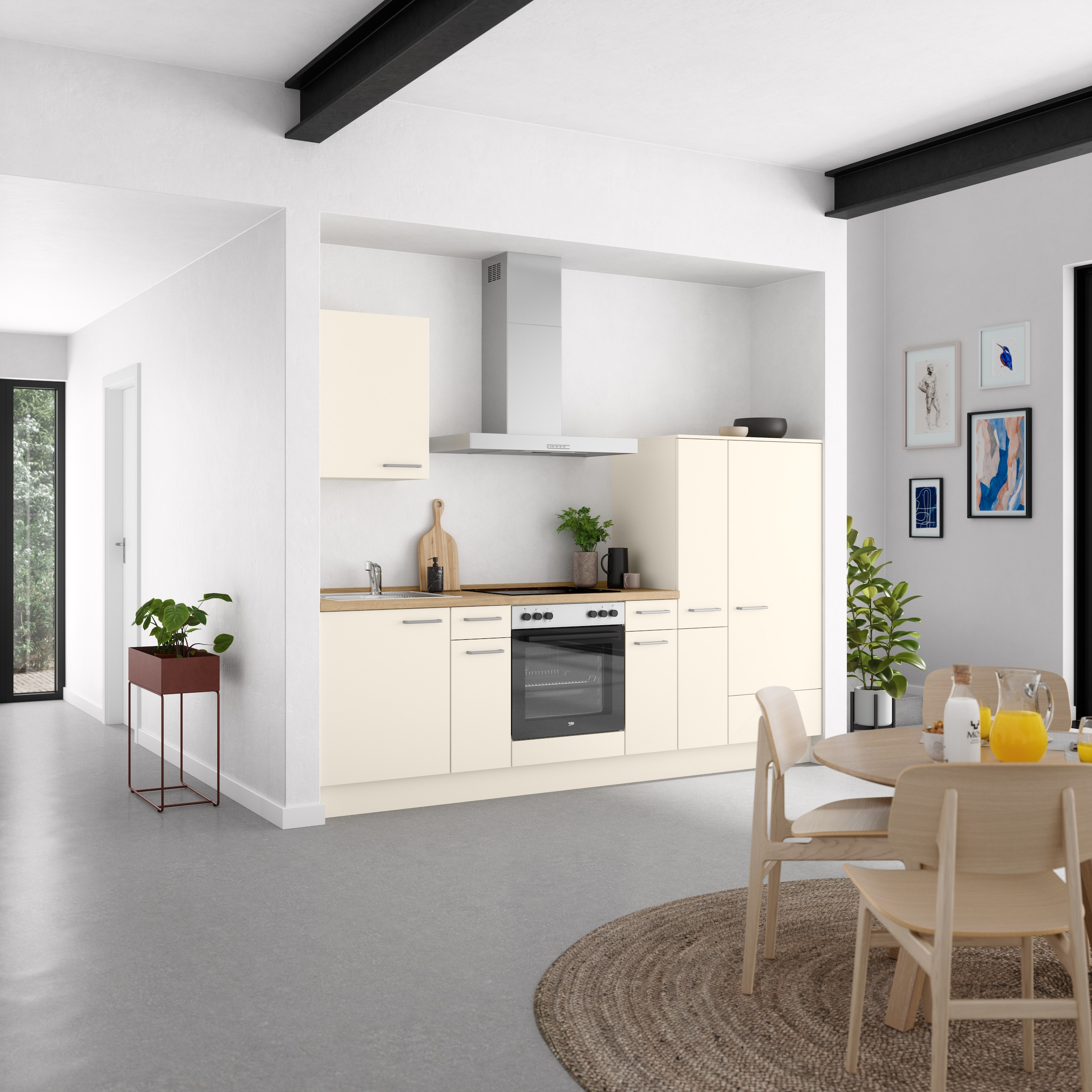 nobilia® Küchenzeile »"Touch I"«, vormontiert, Ausrichtung wählbar, Breite 270 cm, wahlw. mit E-Geräten