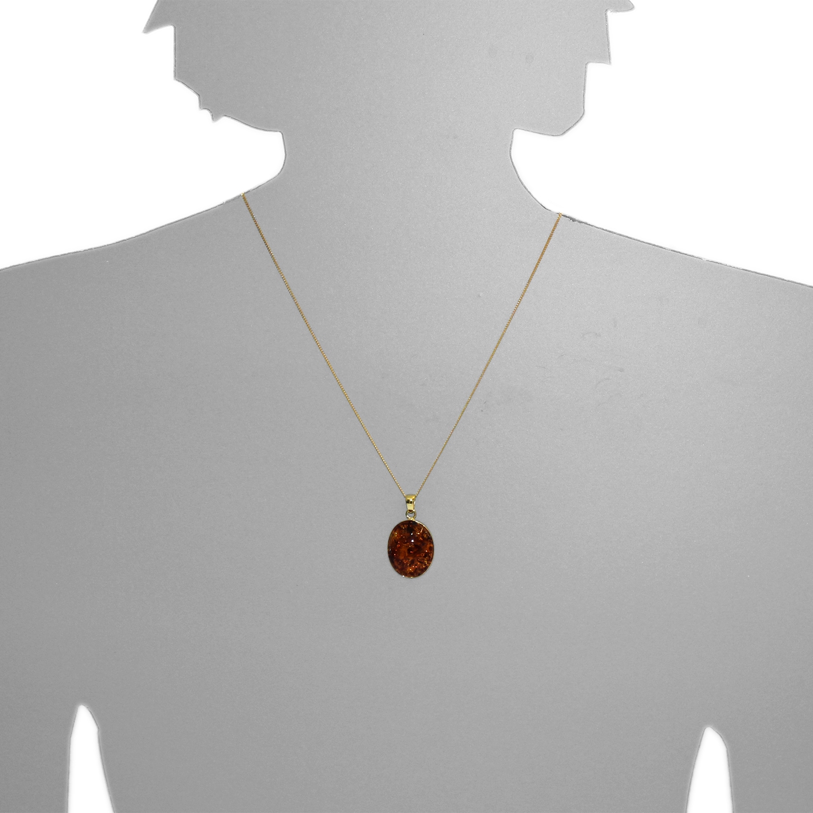 OSTSEE-SCHMUCK Kettenanhänger »Ostsee-Schmuck Anhänger Classic 24x19 mm«, (1 tlg.)