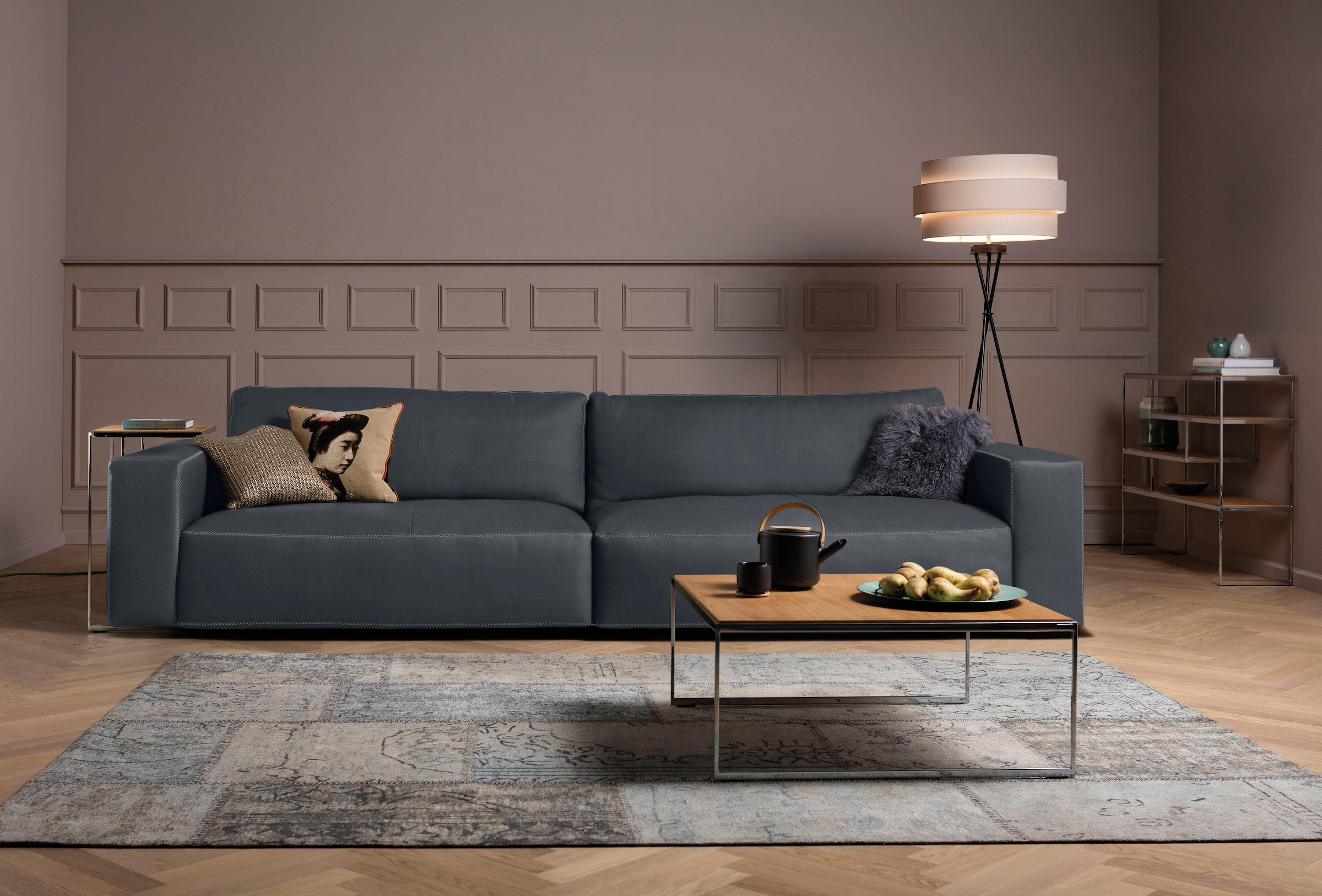 Musterring Big-Sofa »LUCIA«, in vielen Qualitäten und 4 unterschiedlichen Nähten, 3-Sitzer