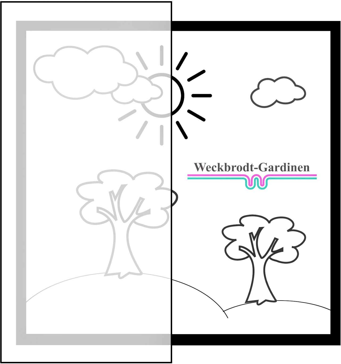 Weckbrodt Vorhang »Maischa«, (1 St.), Voile, transparent mit Farbverlauf, Gardine, Store