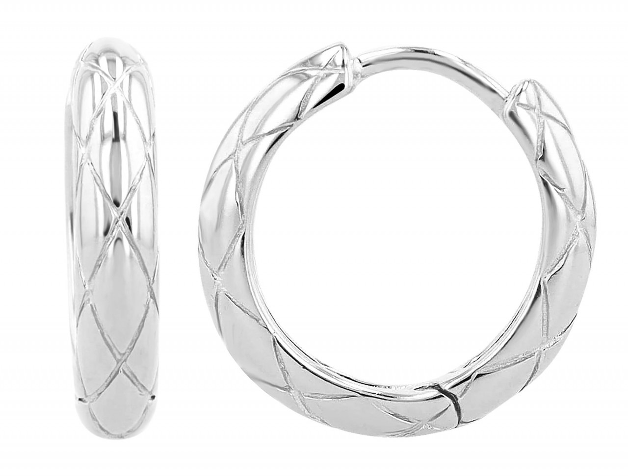Paar Creolen ADELIA´S "Damen Creolen aus vergoldetem 925 Sterling Silber Ø 1 mm", silber, Ohrringe, Damen, Damen, Silber 925 (Sterlingsilber)