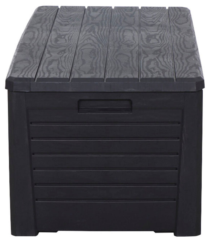 Siena Garden Kissenbox »Florida«, 550 L, Holzoptik, anthrazit