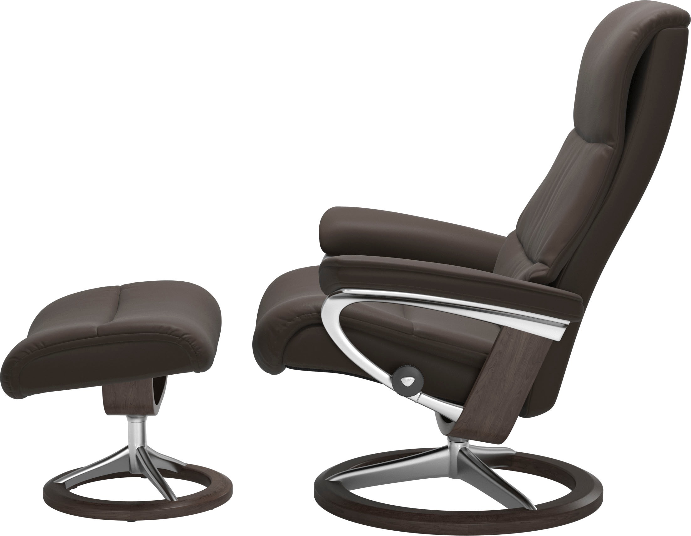 Stressless® »View« Set, Relaxsessel mit Hocker,  mit Signature Base, Größe S,Gestell Wenge
