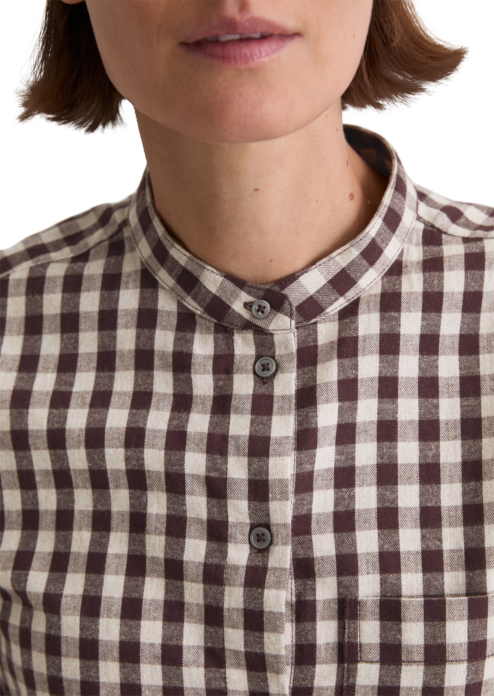 Thumbnail - Marc OPolo Karobluse "regular fit aus softem Baumwoll-Flanell"