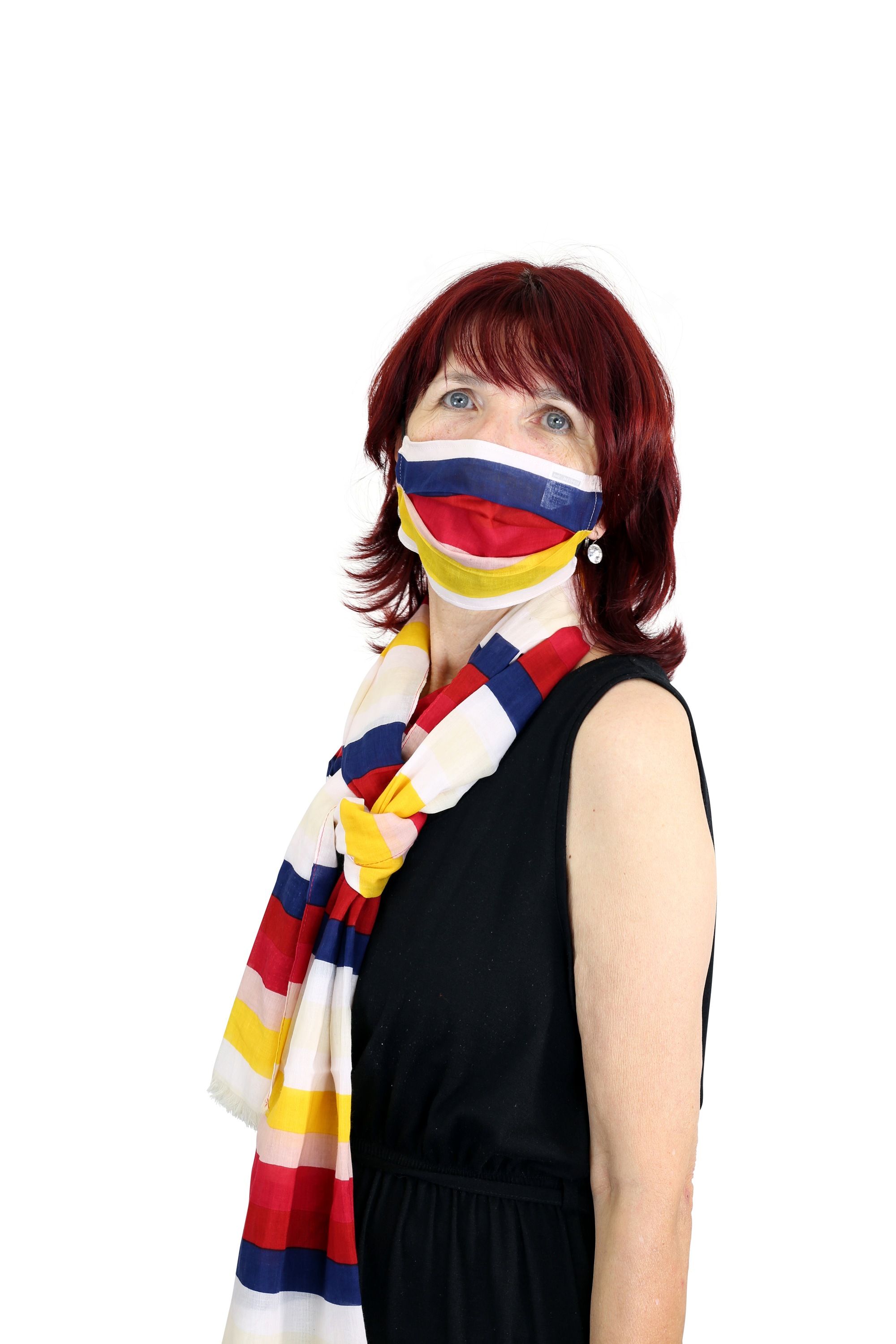 COLLEZIONE ALESSANDRO Modeschal "Rainbow" 1 Stk. tlg. mit passender Mund-Na günstig online kaufen