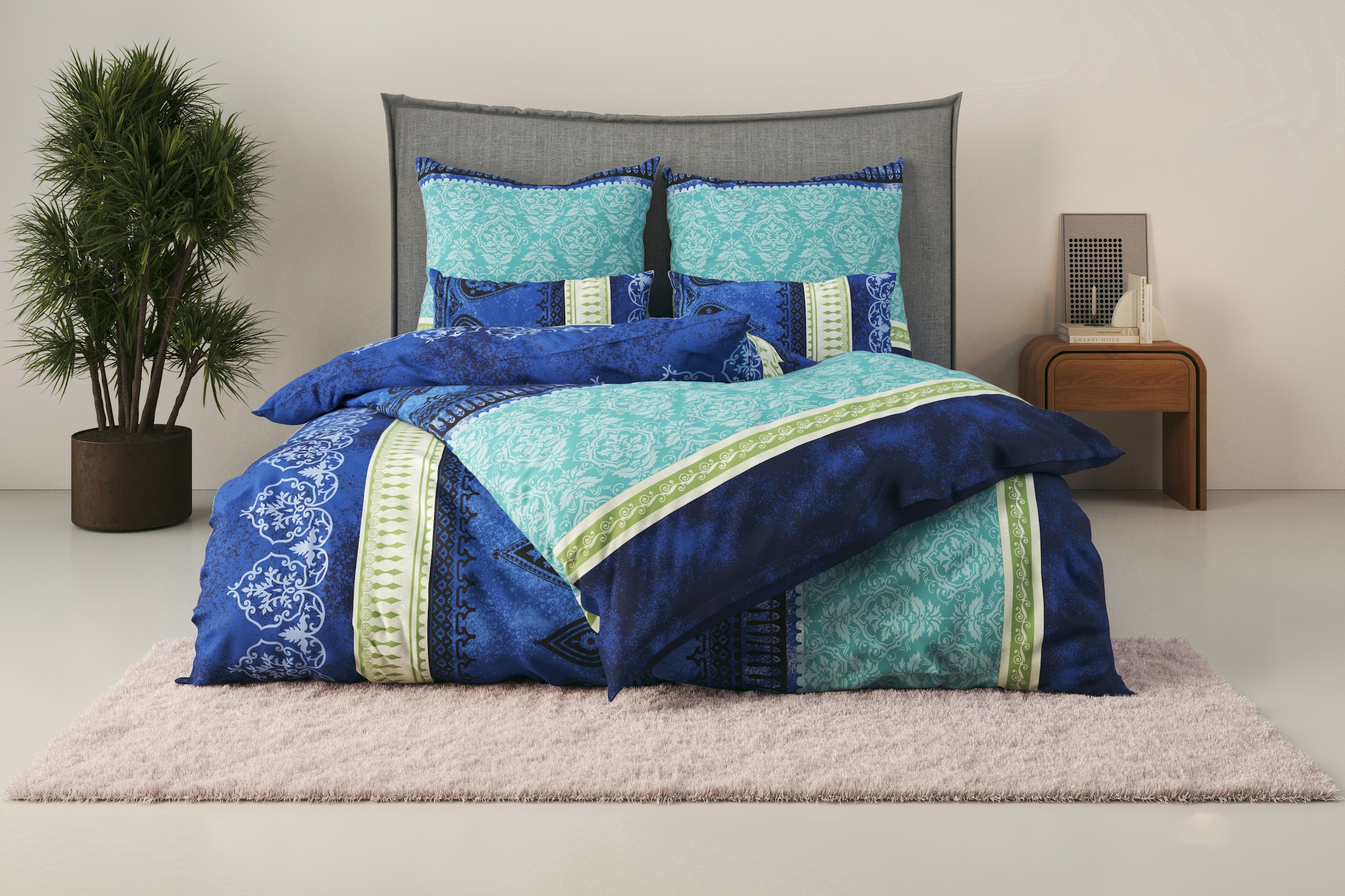 OTTO home Bettwäsche "Sonnenham" 2 Stk. in Gr. 135x200 oder 155x220 cm, 100% Baumwolle, Paisley