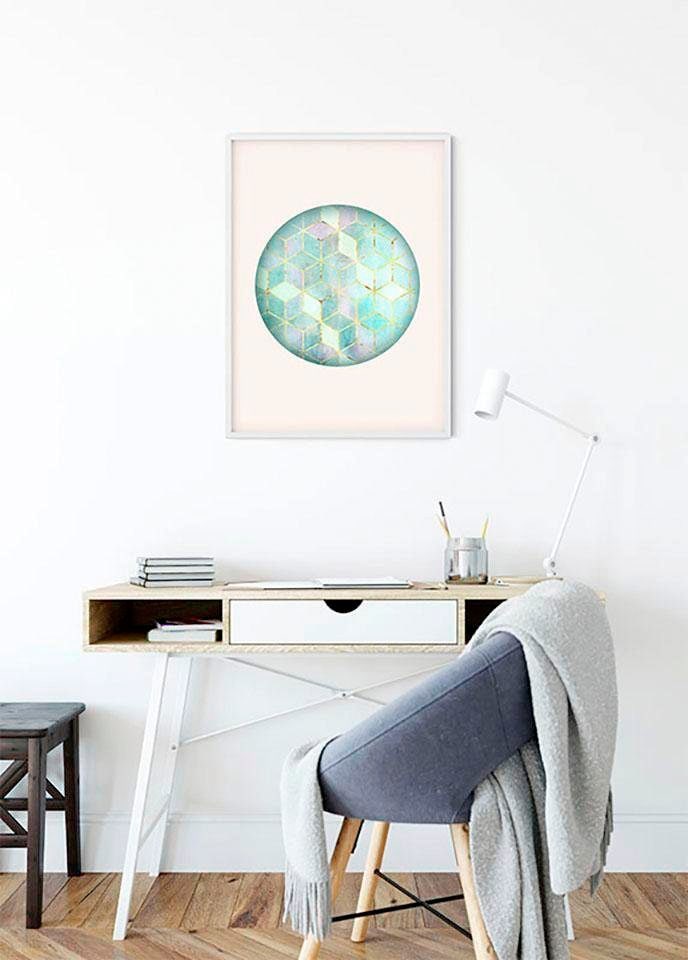 Komar Poster »Mosaik Circle Formen-Kunst, Verde«, BAUR | St.), (1 Wohnzimmer Schlafzimmer, Kinderzimmer
