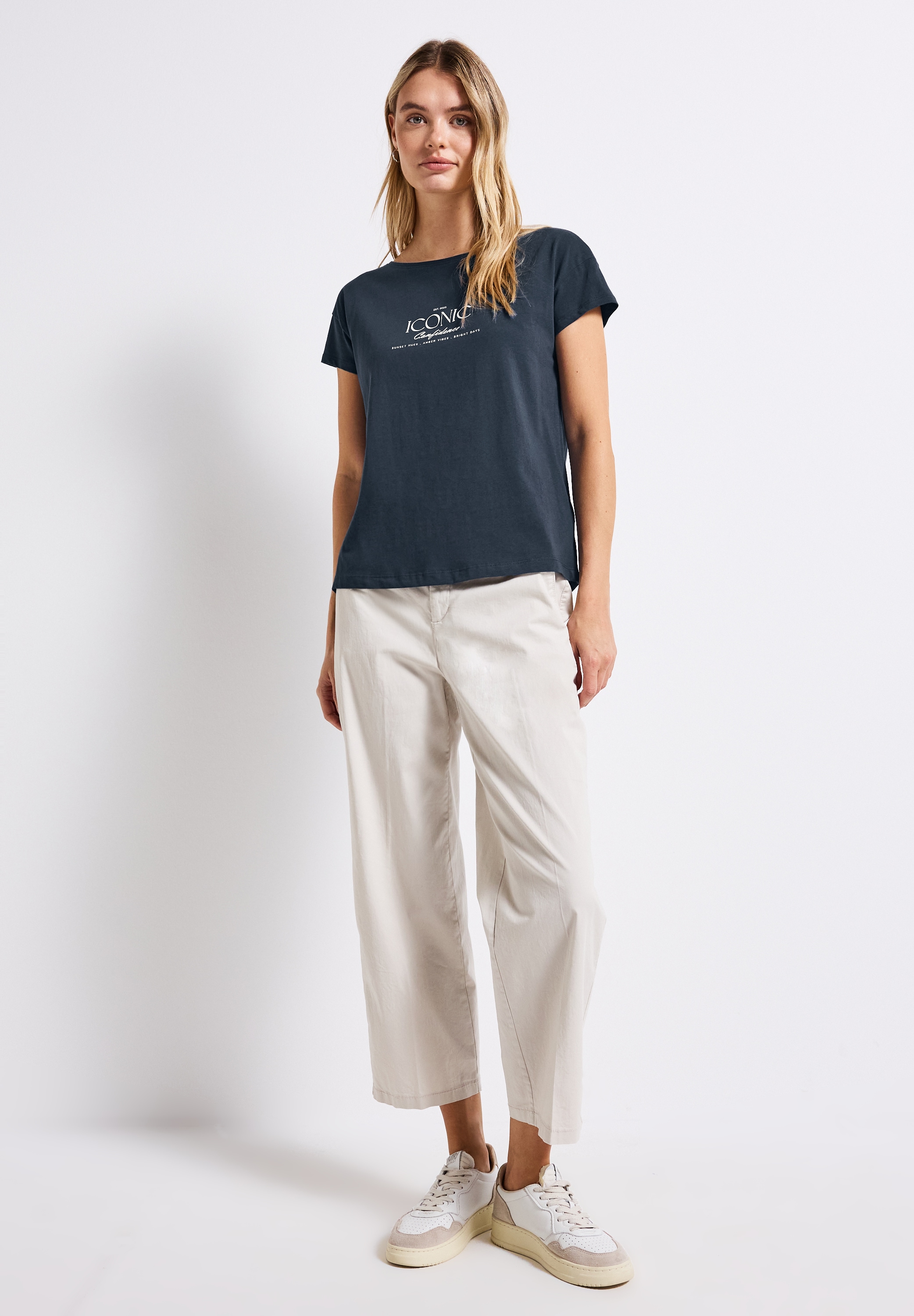 STREET ONE T-Shirt, aus reiner Baumwolle