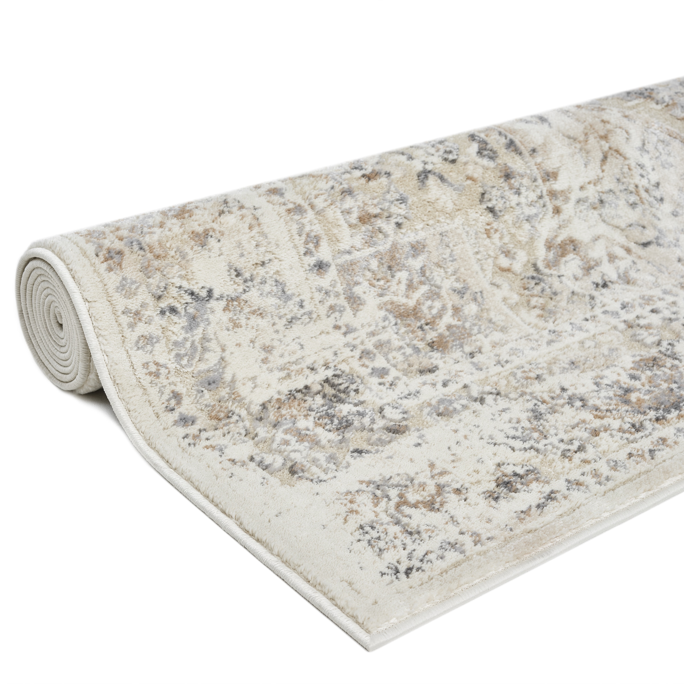 OTTO home Teppich »Kylan, in Standard- und Premium-Qualität, 9 mm oder 14 mm Höhe« rechteckig Schrumpf-Garn-Effekt, Vintage-Look, Hoch-Tief, dezenter Glanz