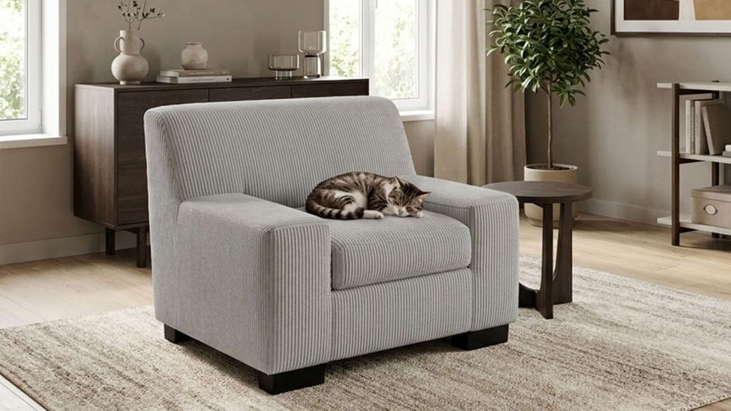 OTTO home Sessel "Faxxe 101 x 85 cm, stabile Konstruktion" aus haustierfreundlichem Pet Friendly Cord