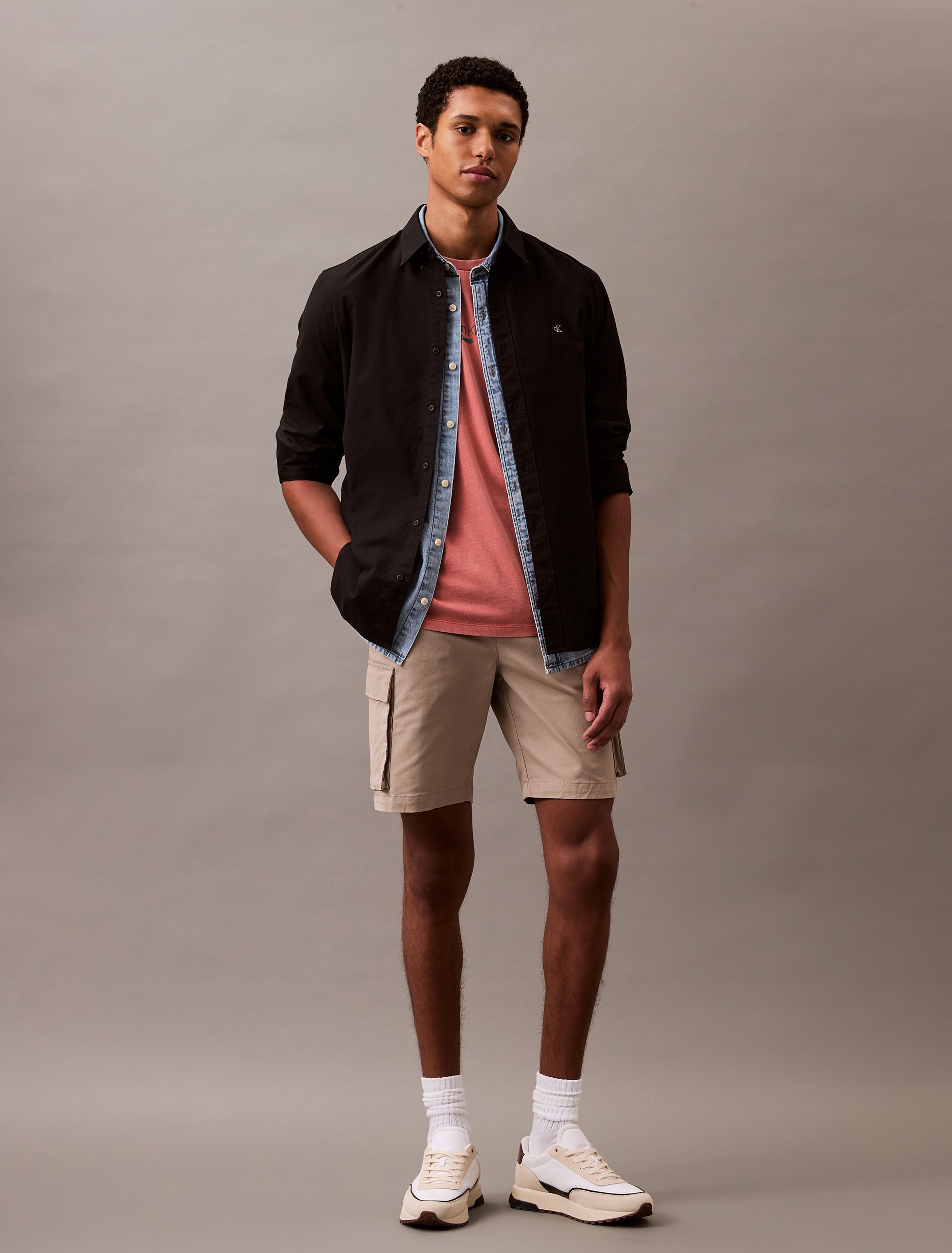 Thumbnail - Calvin Klein Jeans Cargoshorts "9" COTTON PULL ON CARGO SHORT" Mit Gürtelschlaufen