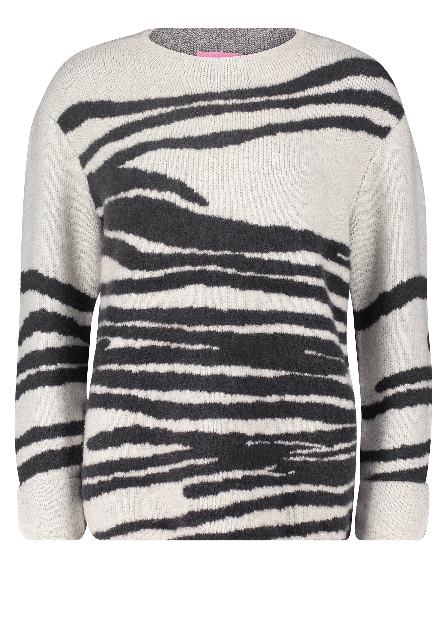 Betty Barclay Strickpullover »Betty Barclay Grobstrick-Pullover mit Jacquard«, (1 tlg.), Effektgarn