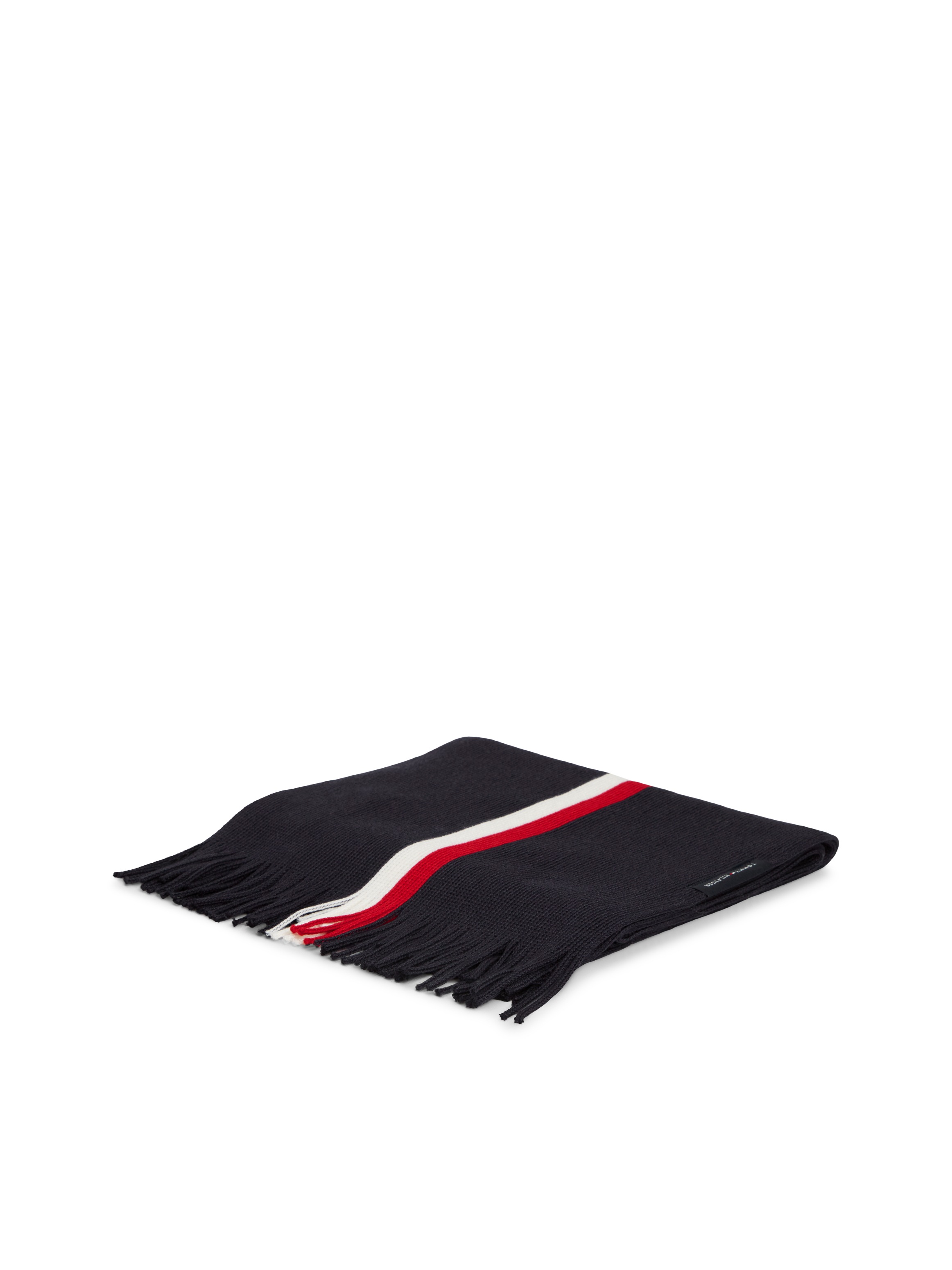 Tommy Hilfiger Strickschal »TH RWB RASHELLE SCARF« aus Wollmix mit Global-Streifen
