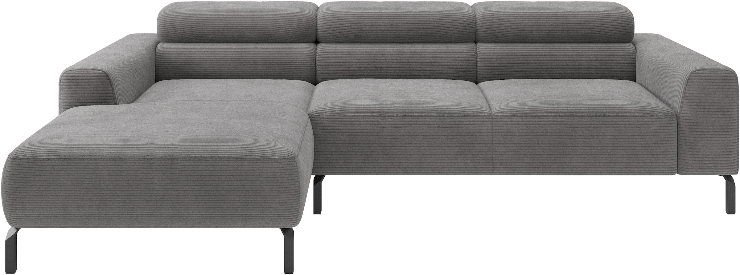 Home affaire Ecksofa "Ecksofa, L-Form, incl. Kopfteilverstellung, Breite 258 cm" wahlweise elektrische Sitztiefenverstellung