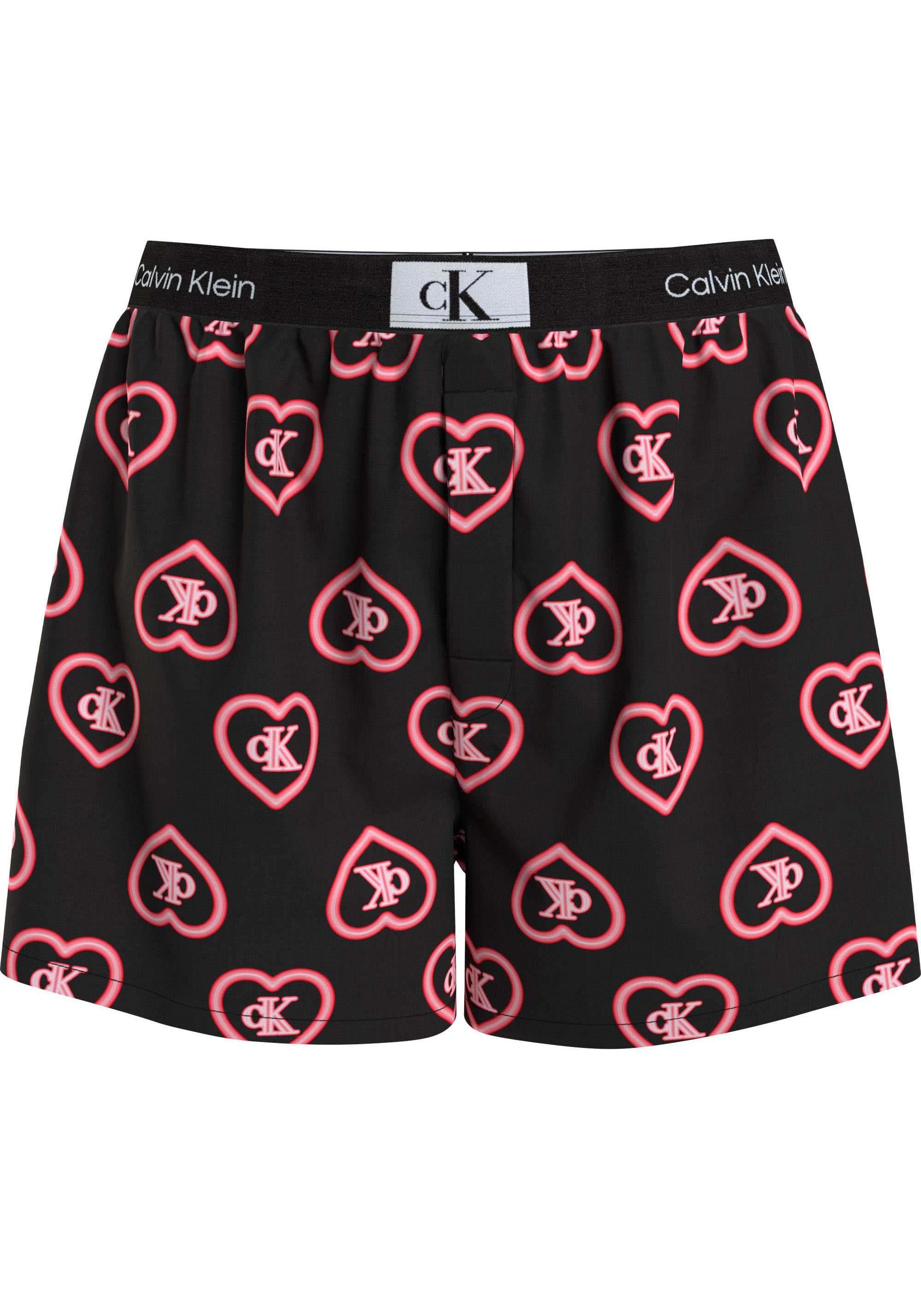 Calvin Klein | SLIM«, Markenlabel BAUR mit bestellen auf Bund »BOXER dem Pyjamashorts