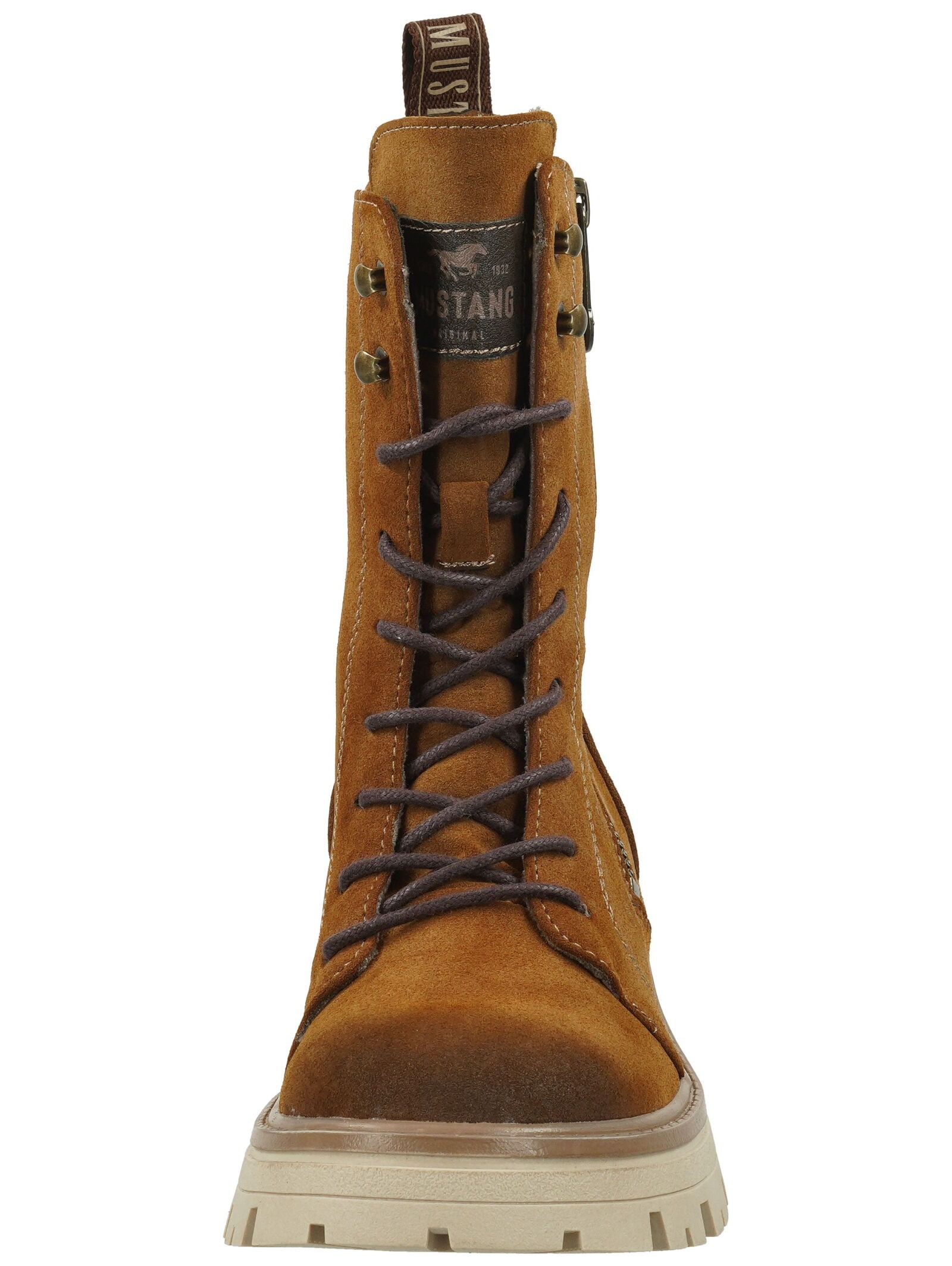 Mustang Shoes Schnürstiefelette »Mustang Shoes Stiefelette Lederimitat«