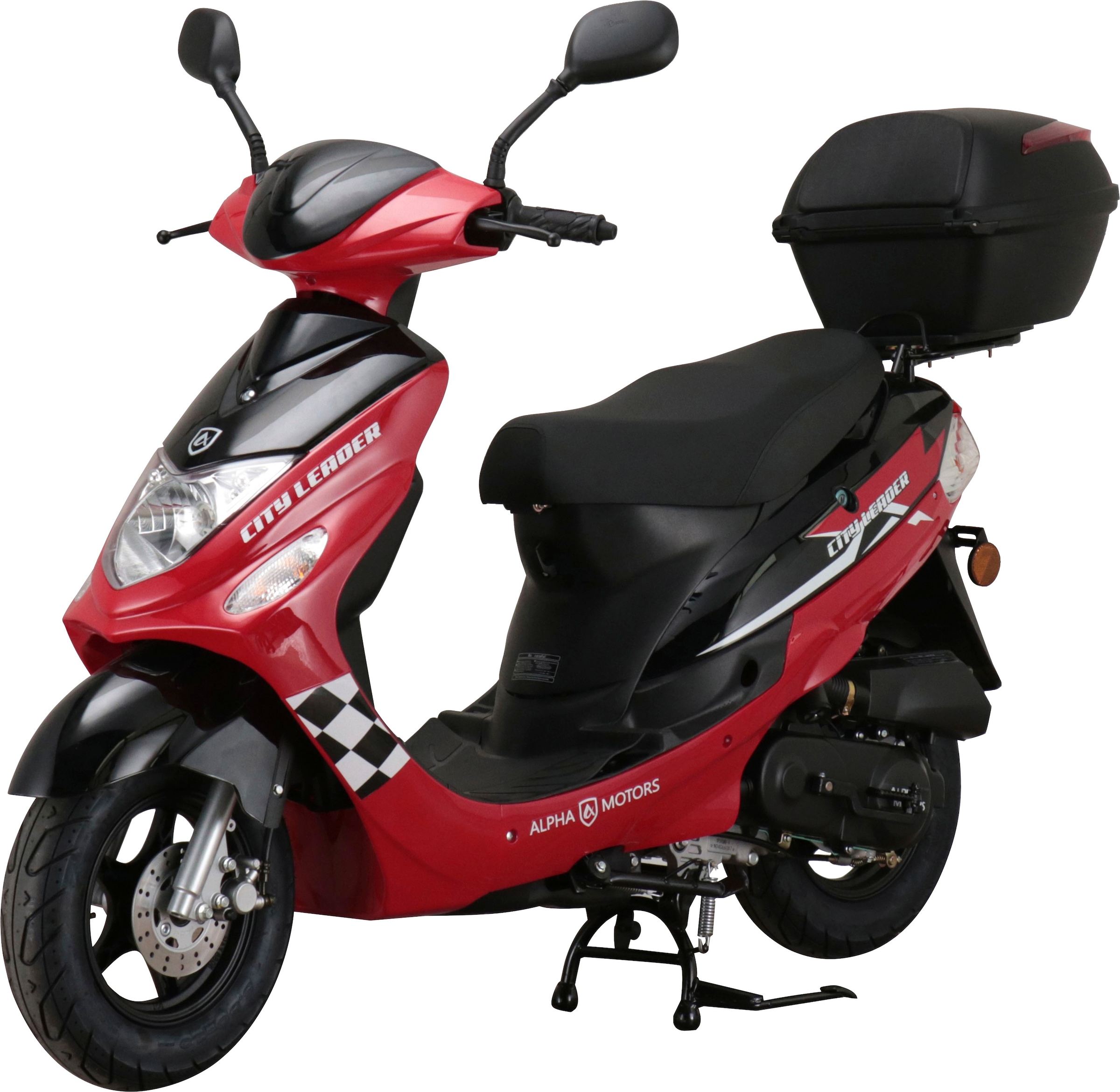 Alpha Motors Mofaroller »CityLeader«, 50 cm³, 25 km/h, Euro 5, 2,72 PS, inkl. Topcase