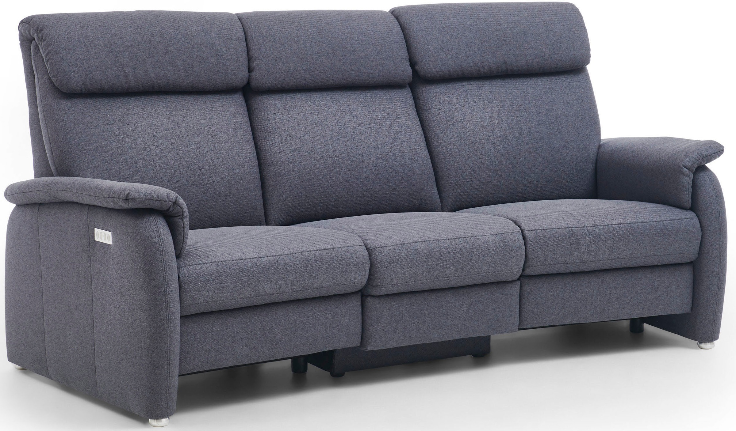 Home affaire 3-Sitzer »Turin mit Steckdose und USB-Port auch in Easy care-Bezug«, 2 x vollmotorische Relaxfunktion, herunterklappbarer Tisch