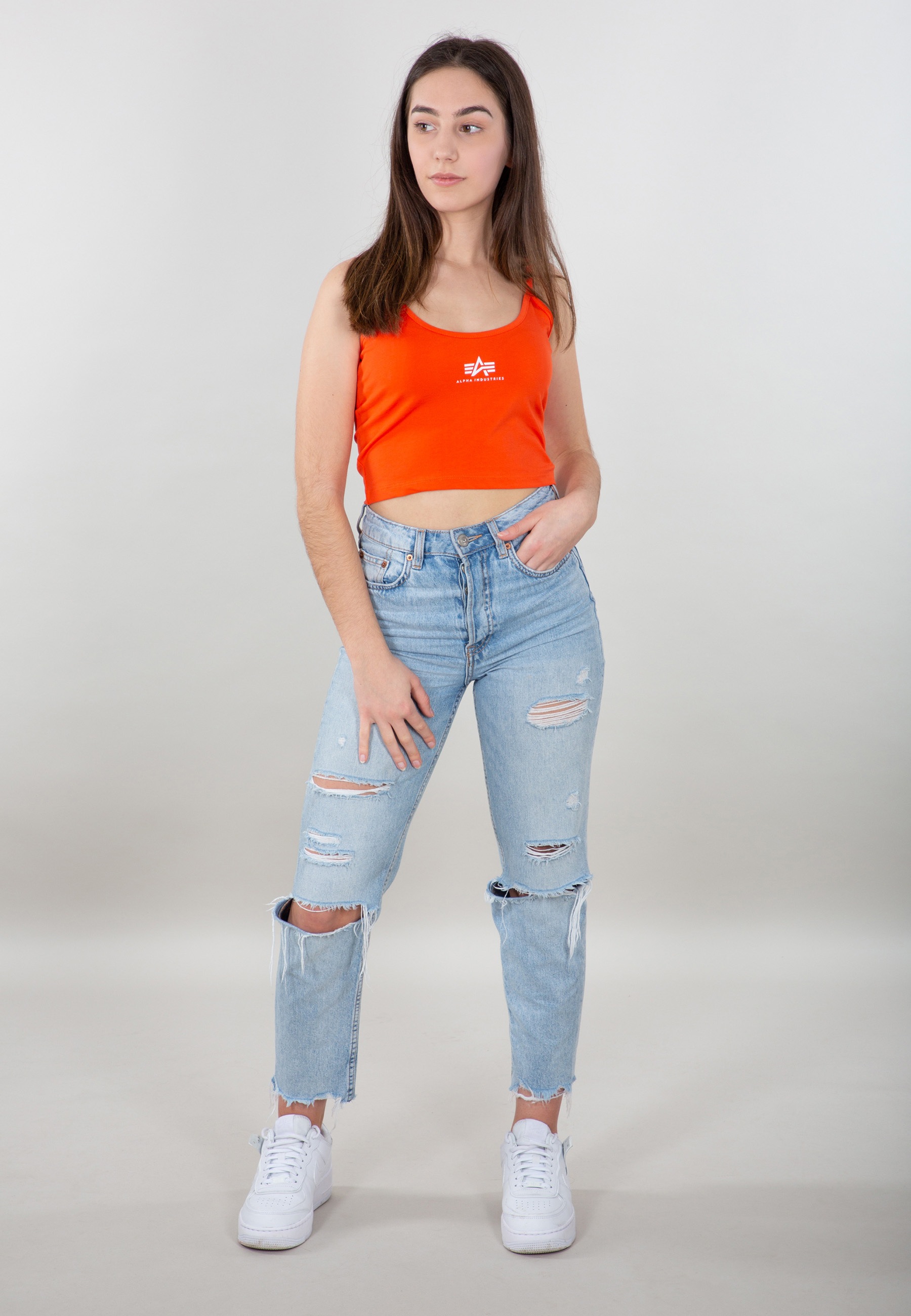 Alpha Industries Muscleshirt "Alpha Industries Women - Tanks Basic Crop-Top günstig online kaufen