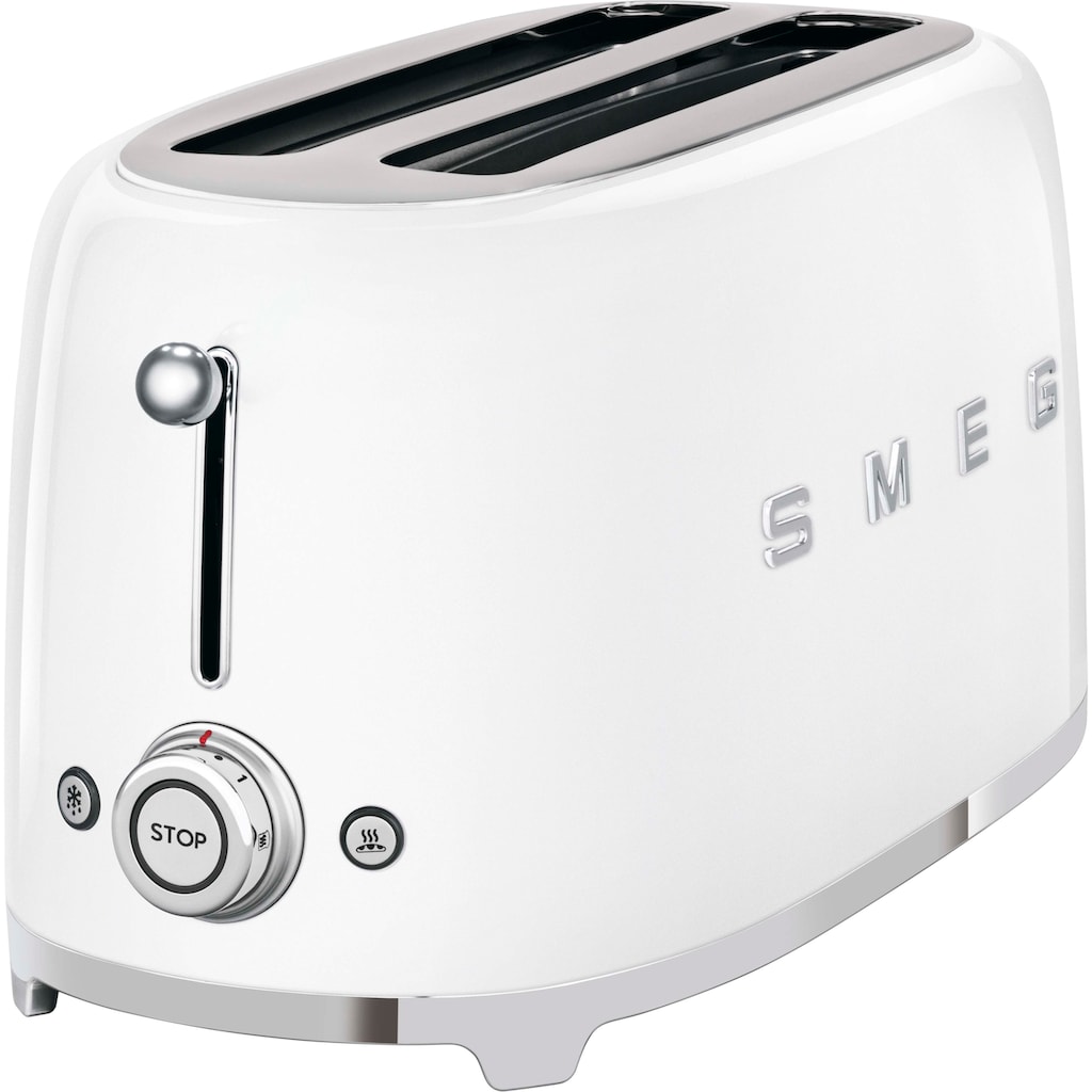 Smeg Toaster »TSF02WHEU«, 2 lange Schlitze, für 4 Scheiben, 1500 W