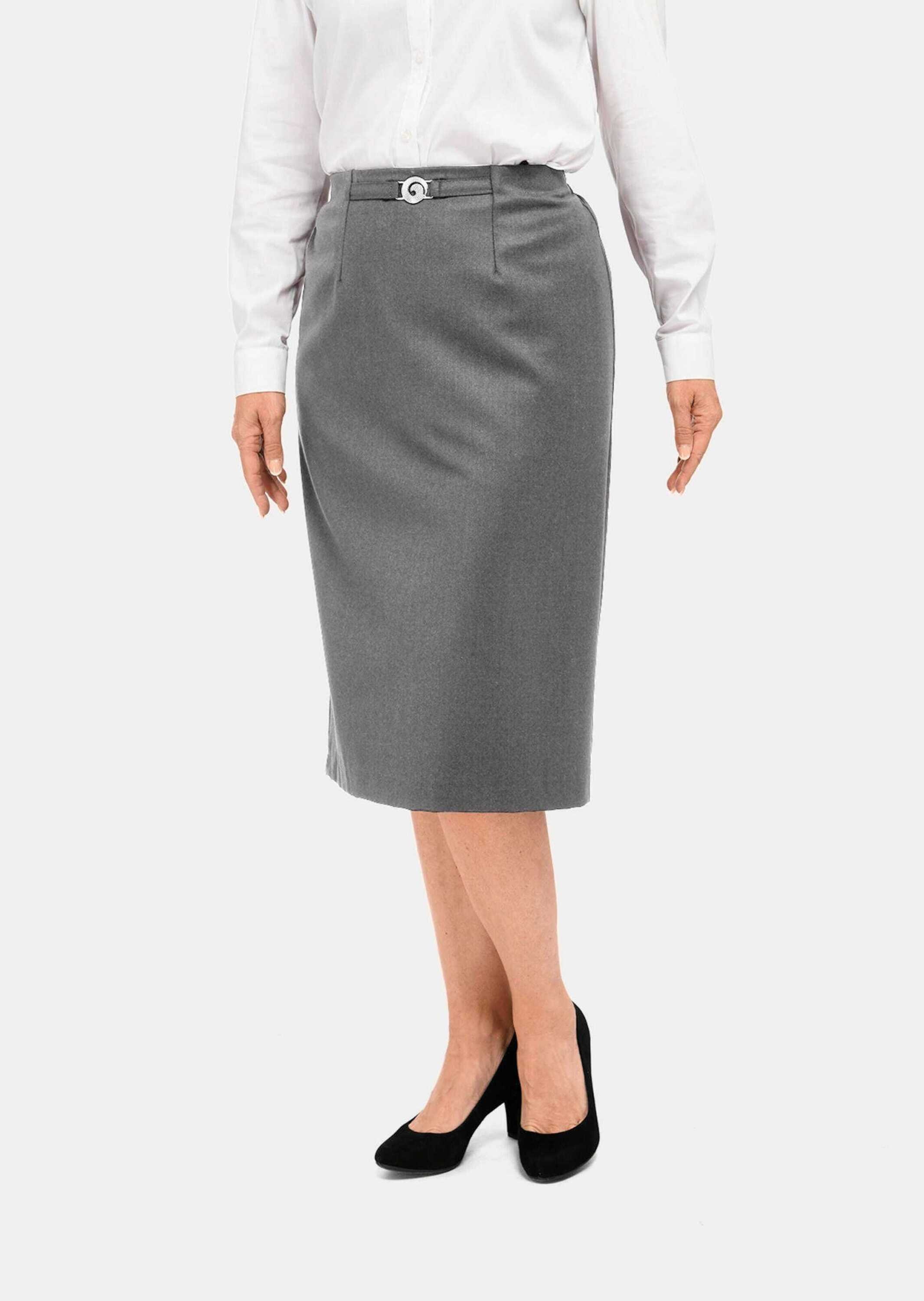 GOLDNER Midirock "Klassischer Schurwoll-Schlupfrock" Ohne günstig online kaufen