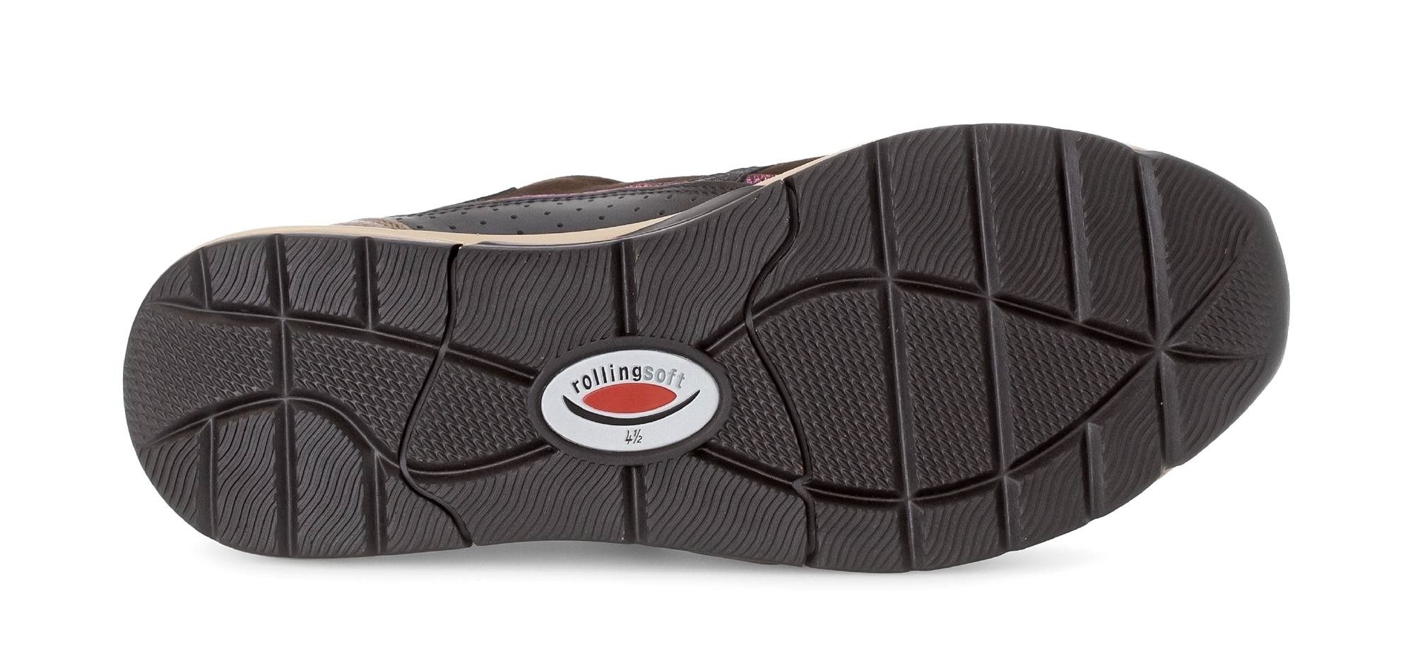 Gabor Rollingsoft Keilsneaker, Schnürer, Halbschuh, Freizeitschuh mit zusätzlichem Reißverschluss