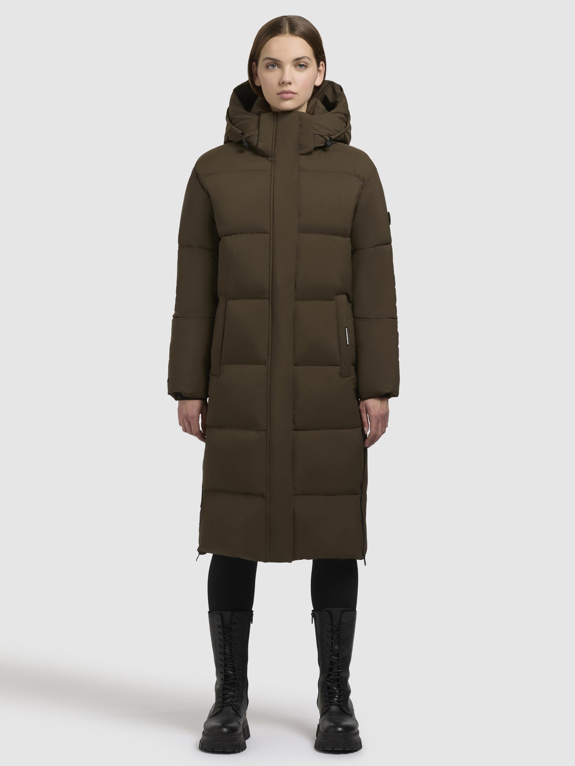 khujo Steppmantel »Rachel Matt-YM«, Warmer gesteppter Damen Mantel mit (abnehmbarer Kapuze)