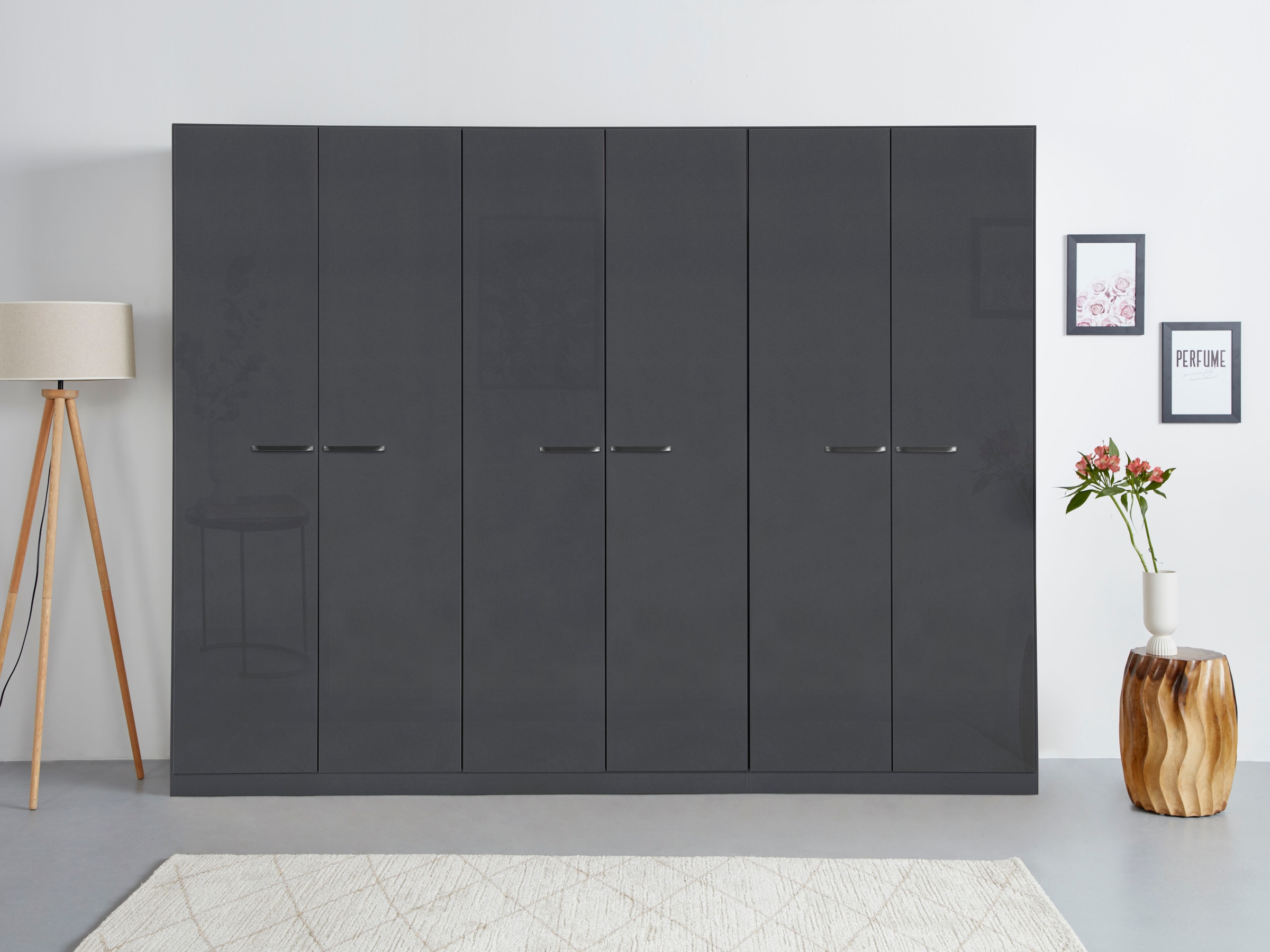OTTO home Kleiderschrank "Mehrzweckschrank Aktenschrank Möbel Mietswohnung Schlafzimmer OTELI" erhältlich in Breiten 91-360 cm, ab Breite 136cm inkl. Innenschubladen, mit zusätzlichen Einlegeböden, optional mit Spiegel MADE IN GERMANY