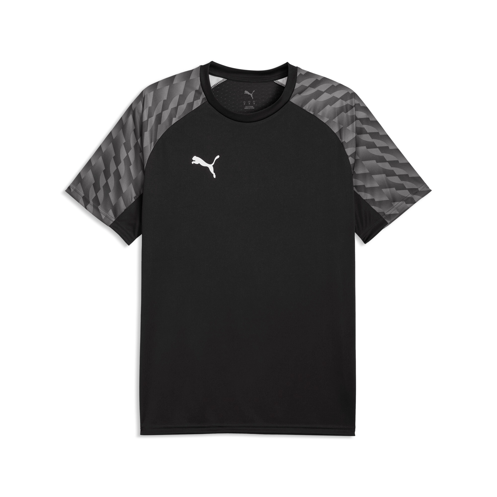 Trainingsshirt PUMA "TEAMLIGA26 JERSEY", Damen, Gr. XXL, puma schwarz, puma weiß, flat schwarz gray, Interlock, Obermaterial: 100% Polyester, mehrfarbig, regular fit normal, Rundhals, Shirts, Regular Fit, Kurzarm, atmungsaktiv, schnell trocknend