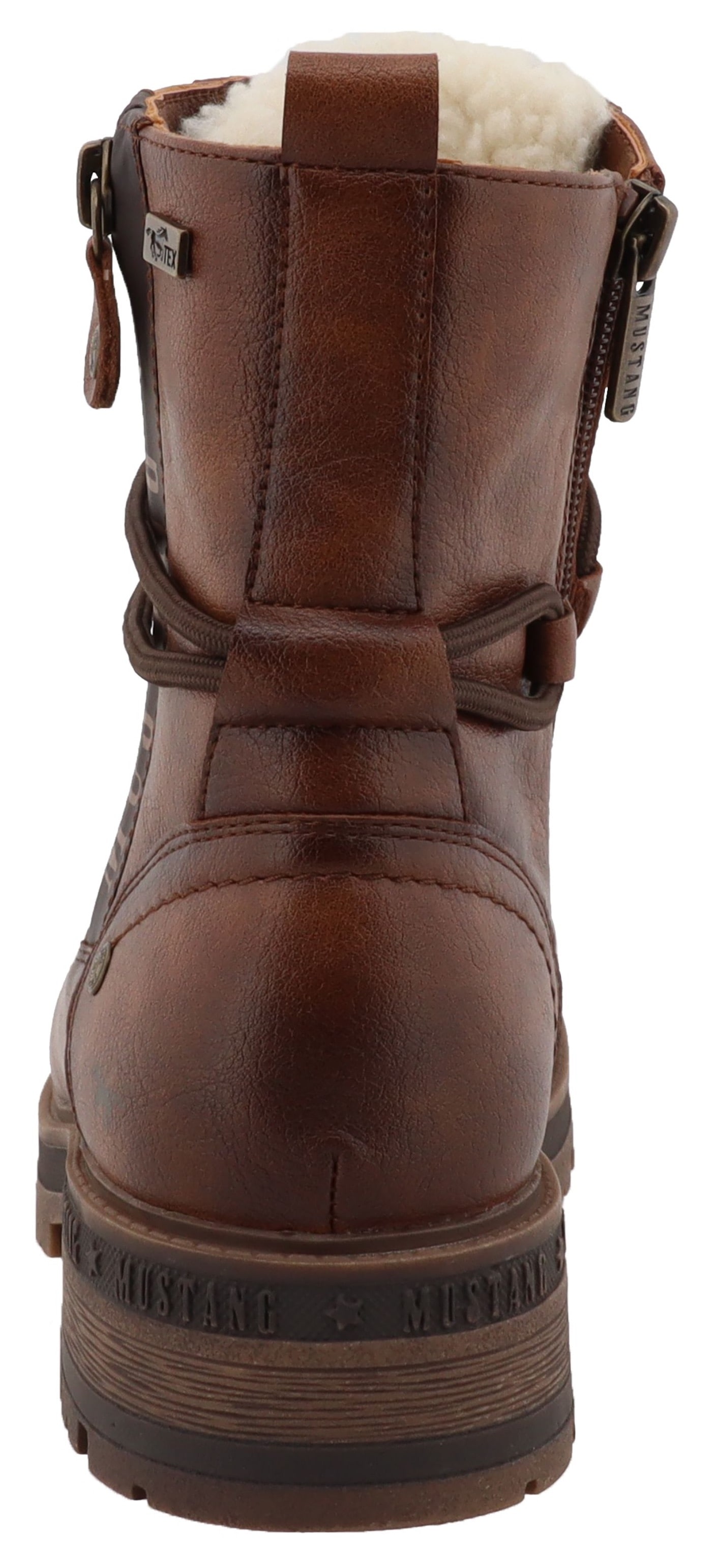 Mustang Shoes Winterboots »Darleen«, Schnürboots mit Profilsohle