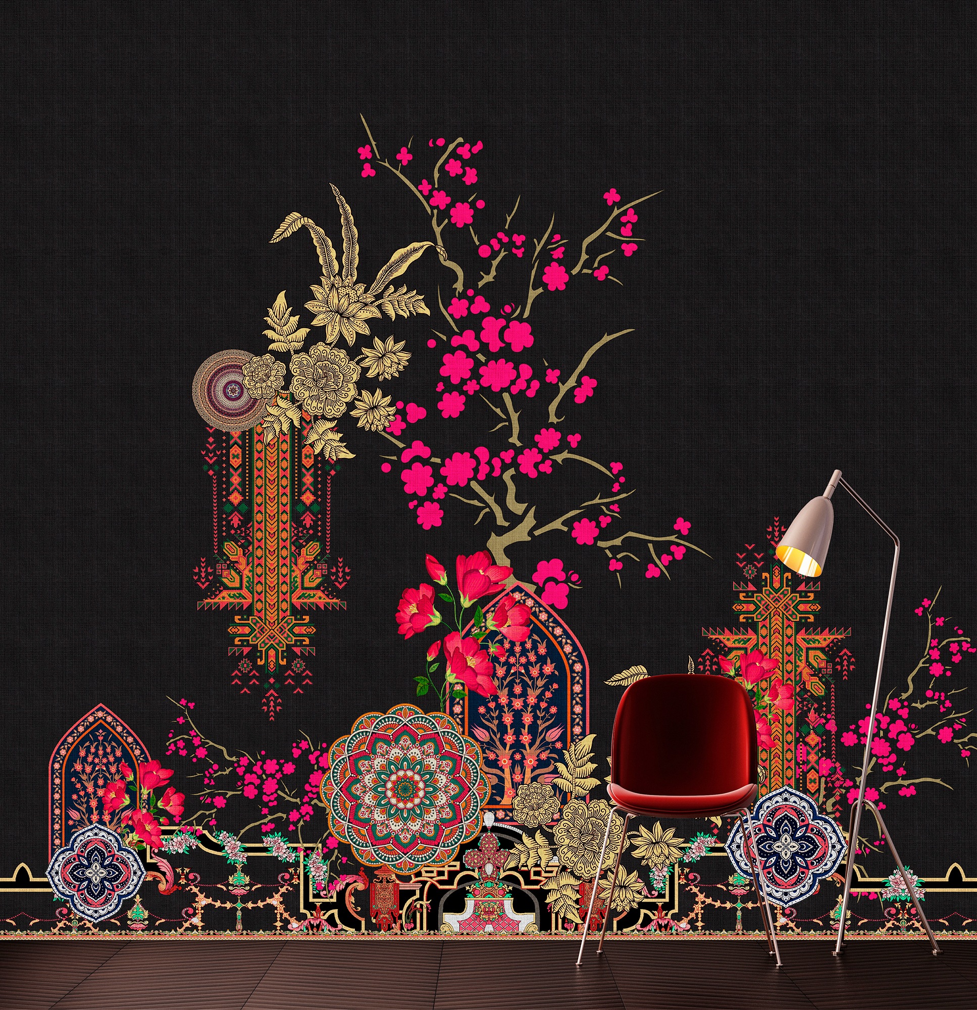 living walls Fototapete »Walls by Patel Oriental Garden«, Vlies, Wand