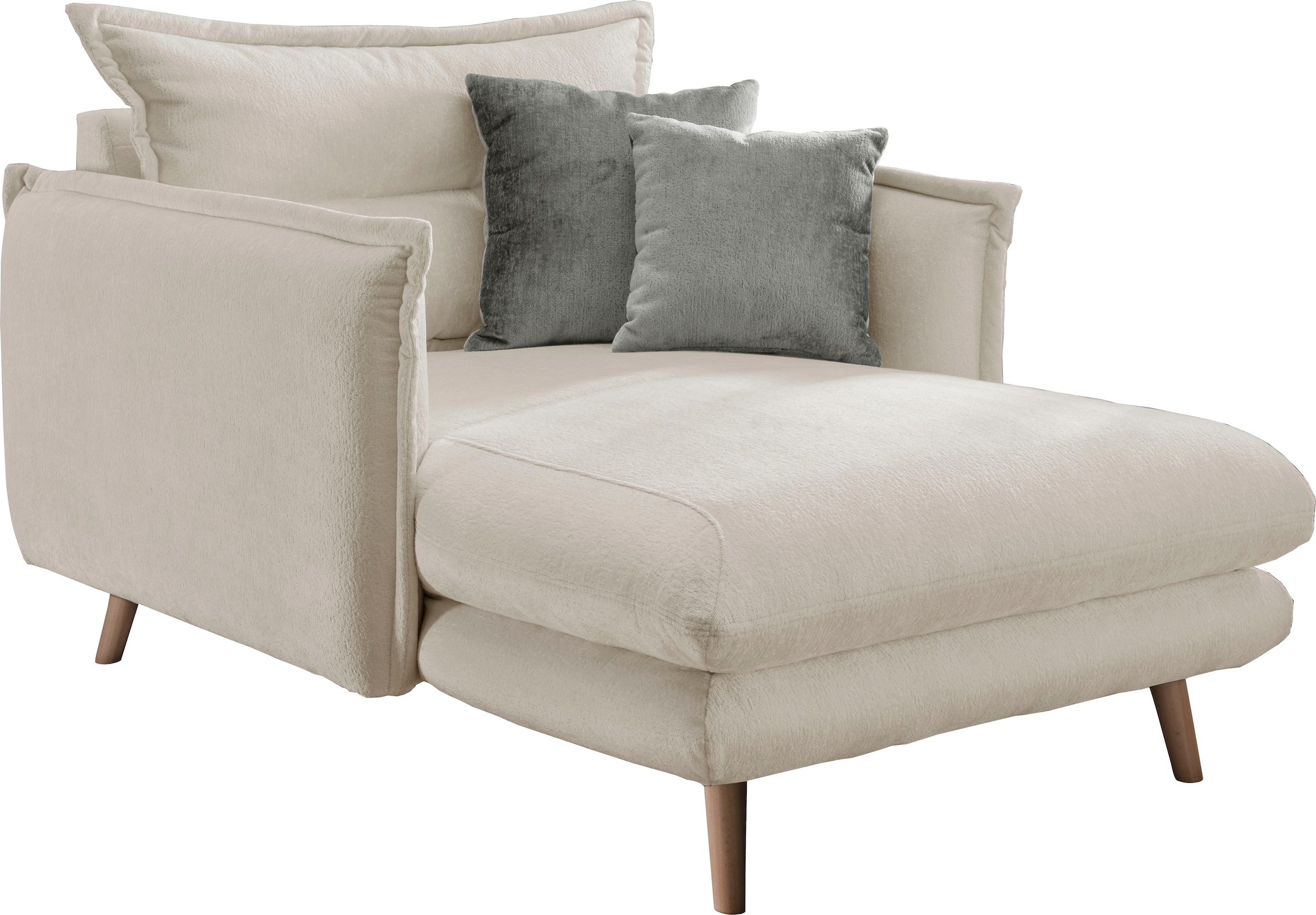 INOSIGN Loveseat »Lazio«, moderner Sessel mit einer bequemen Polsterung, 2 Stk. Zierkissen