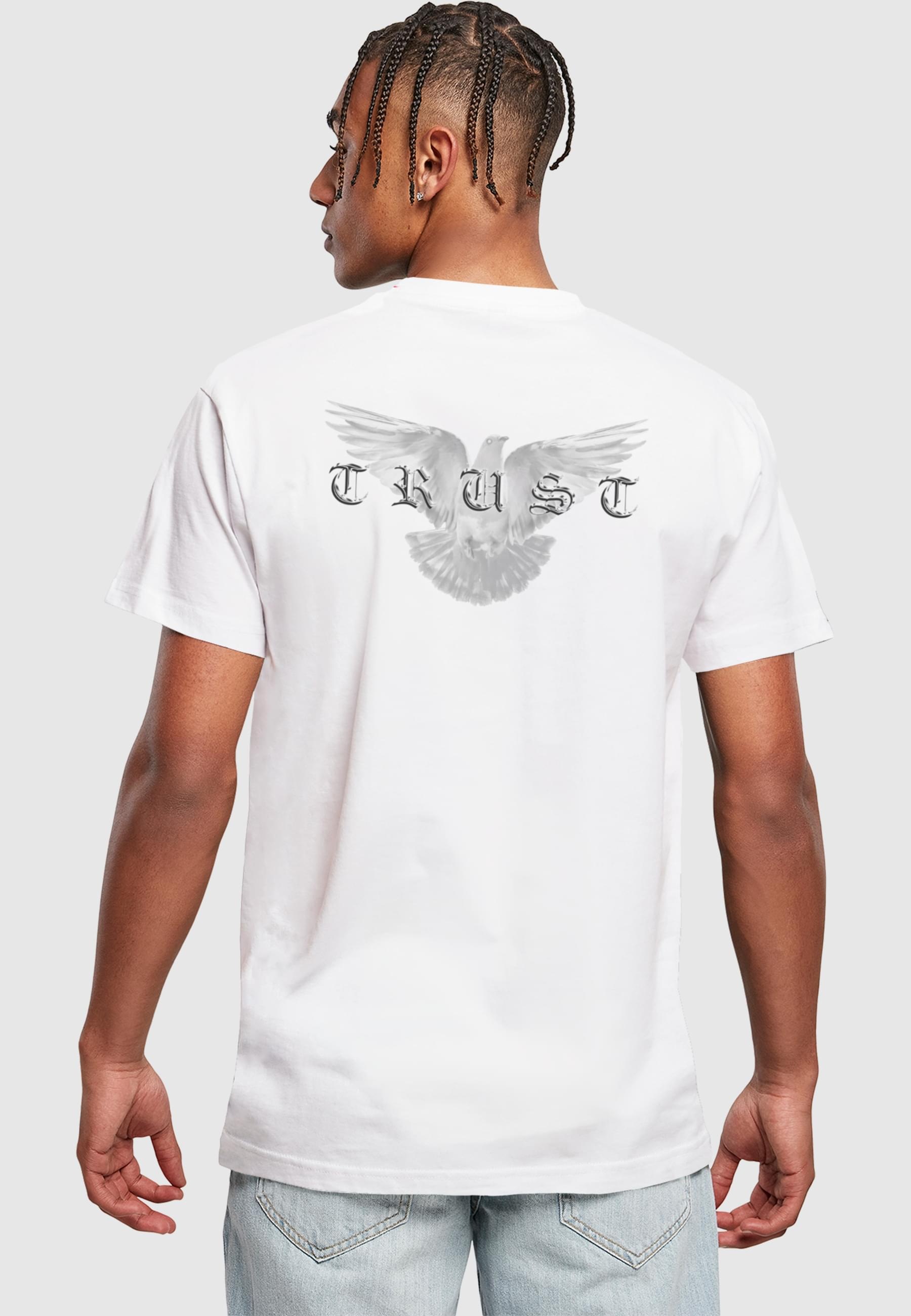 MisterTee T-Shirt »MisterTee Herren Trust Dove T-Shirt«, (1 tlg.)