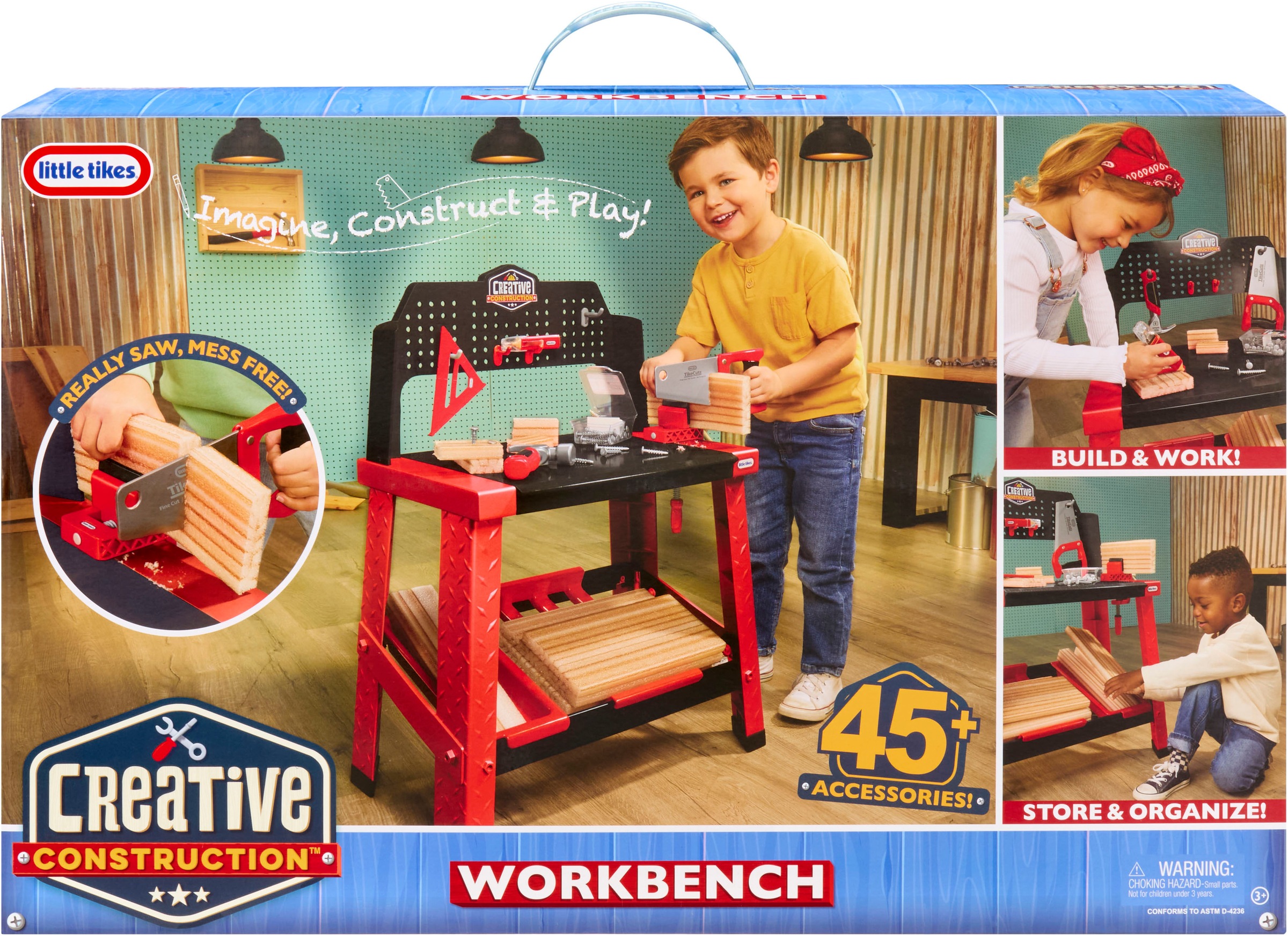 Little Tikes® Spielwerkbank »Creative Construction - Werkbank«, mit Zubehör