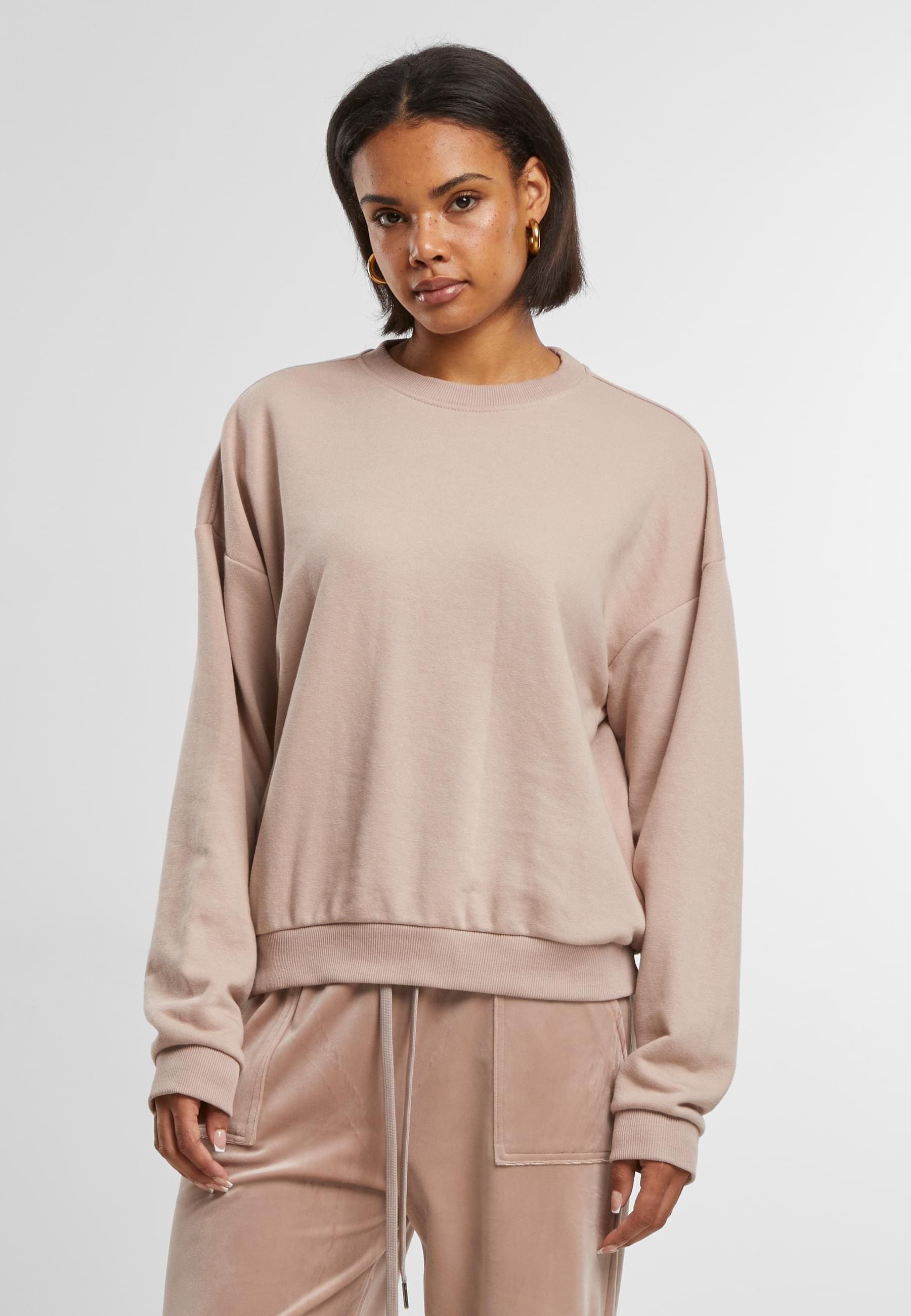 URBAN CLASSICS Sweater »Urban Classics Damen Ladies Oversized Light Terry Crewneck«