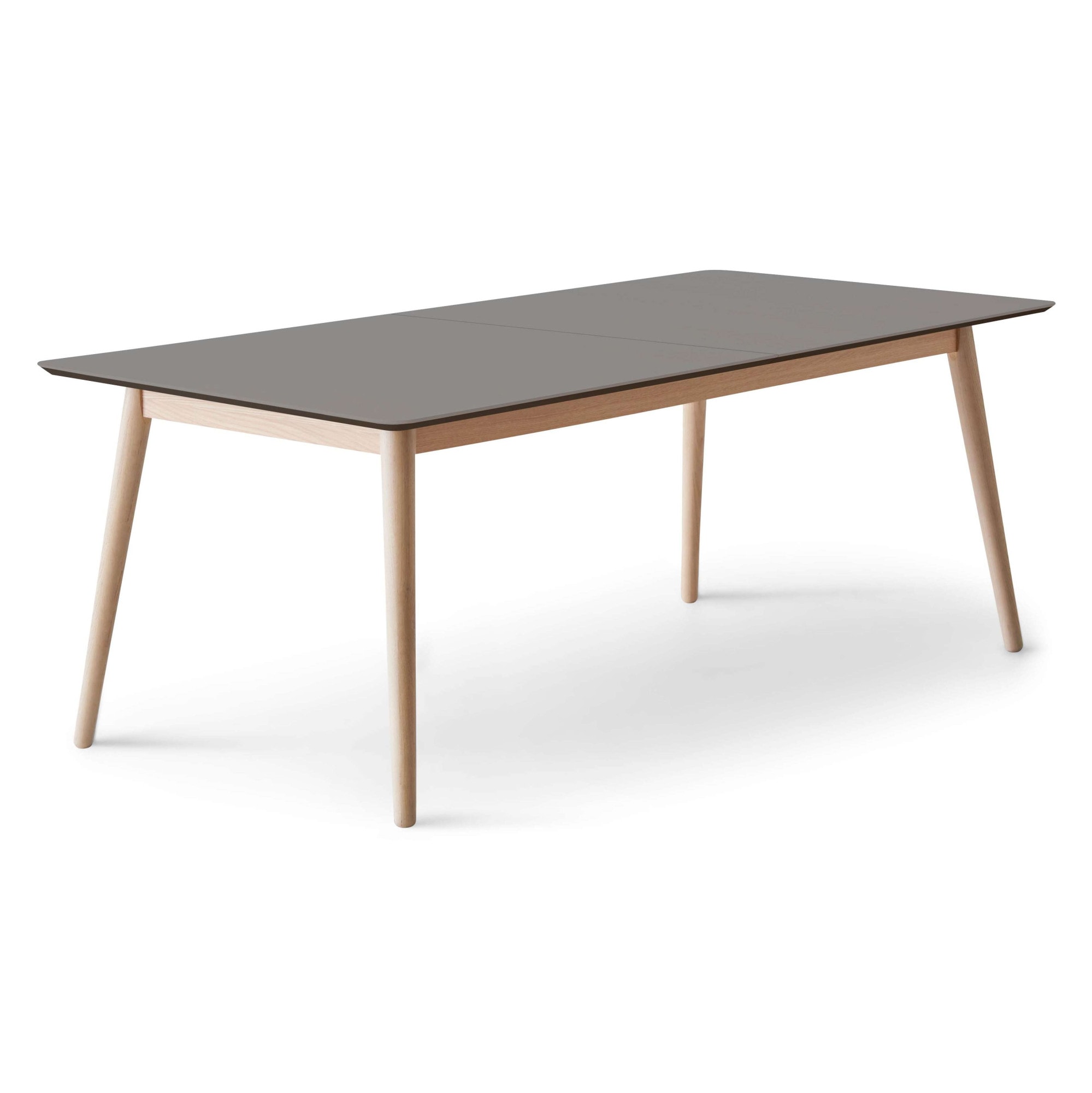Hammel Furniture "Meza Designtisch mit Auszugsfunktion und 2 Einlegeplatten" abgerundete Tischplatte MDF, Massivholzgestell, in zwei Breiten