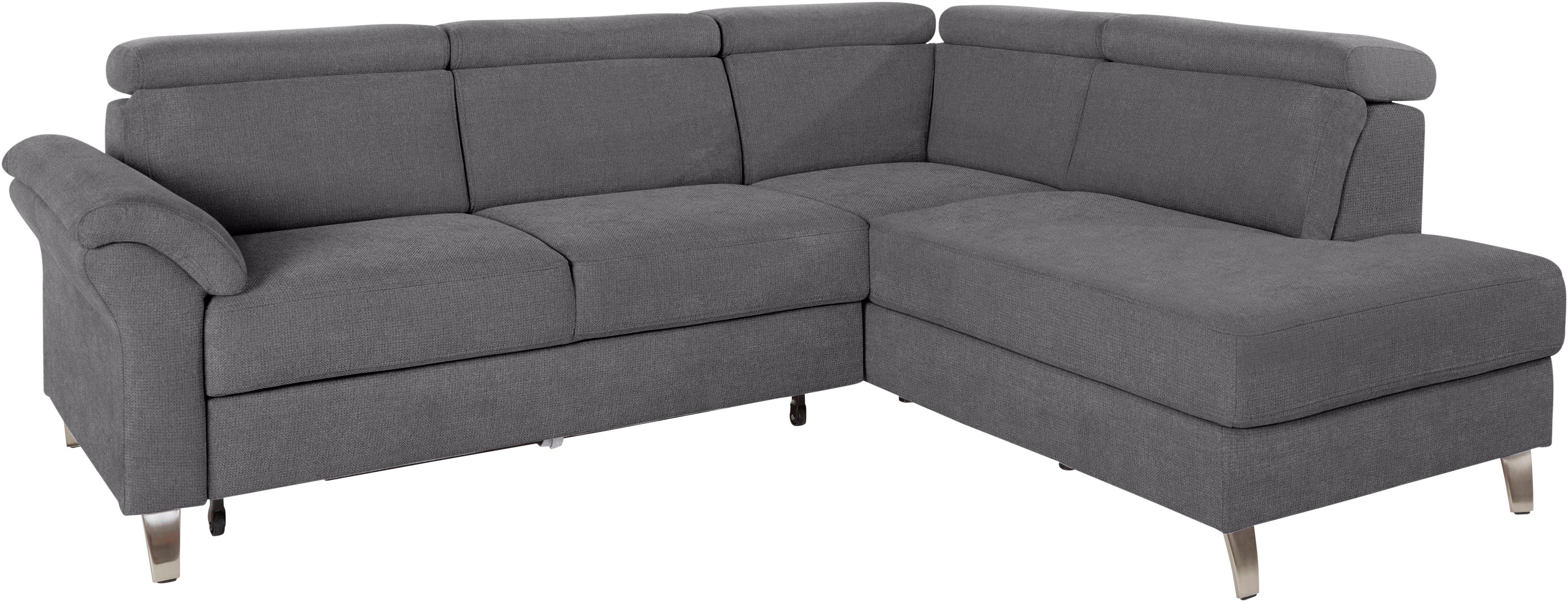 sit&more Ecksofa "Arngast L-Form" inklusive Kopfteilverstellung und Federkern