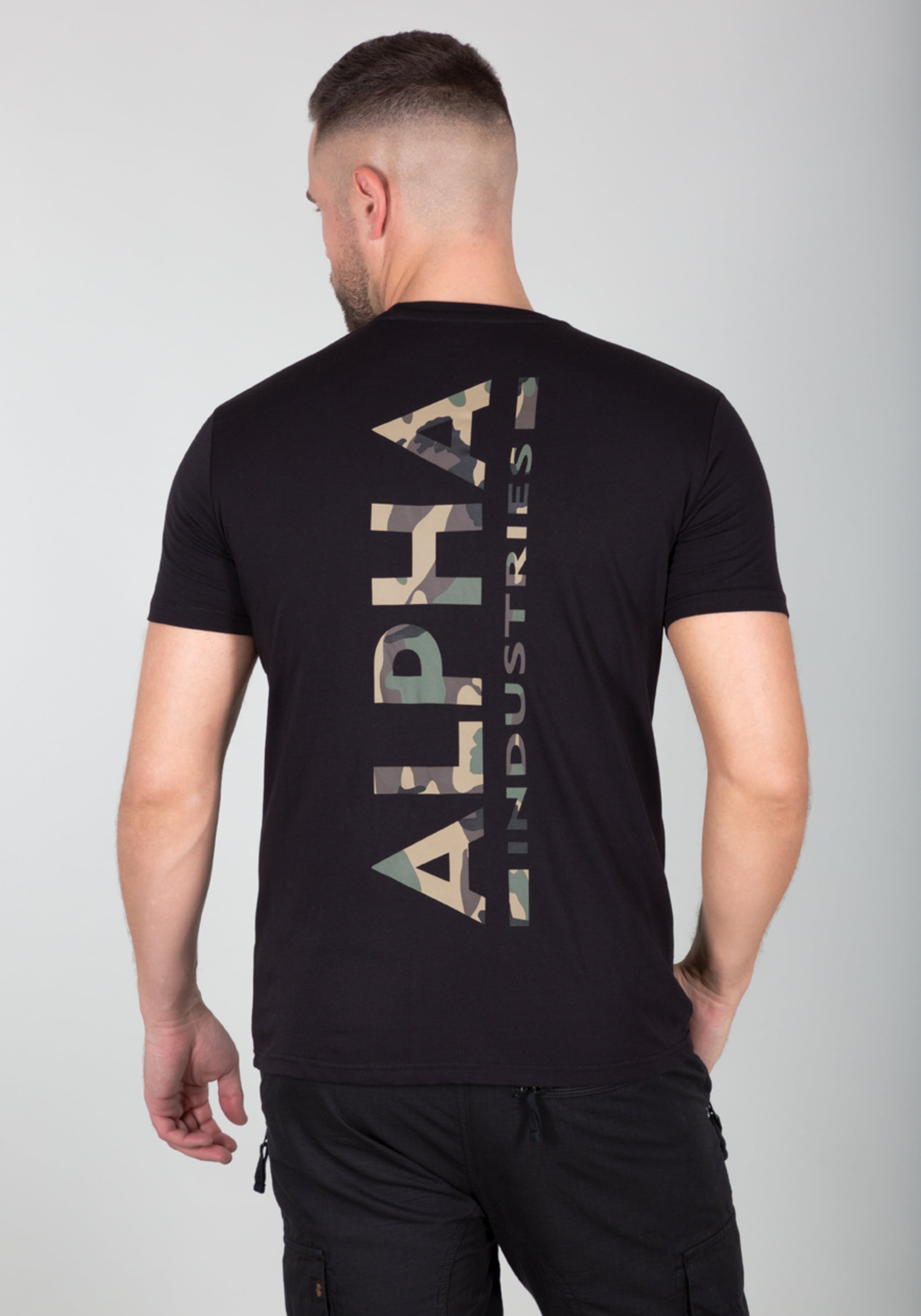 Alpha Industries T-Shirt »Backprint T-Shirt Camo Print«