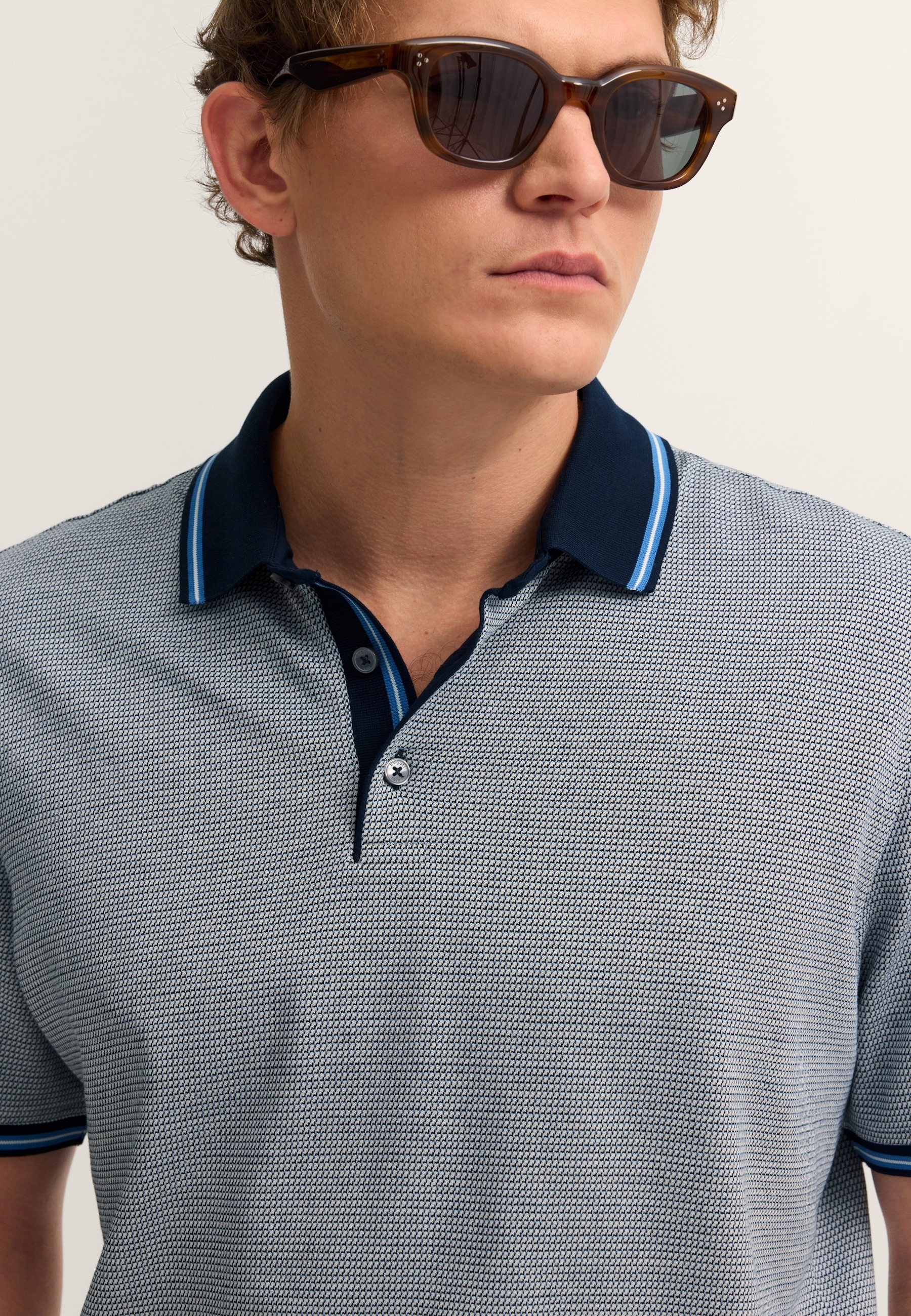 bugatti Poloshirt Modern Fit aus reiner Baumwolle