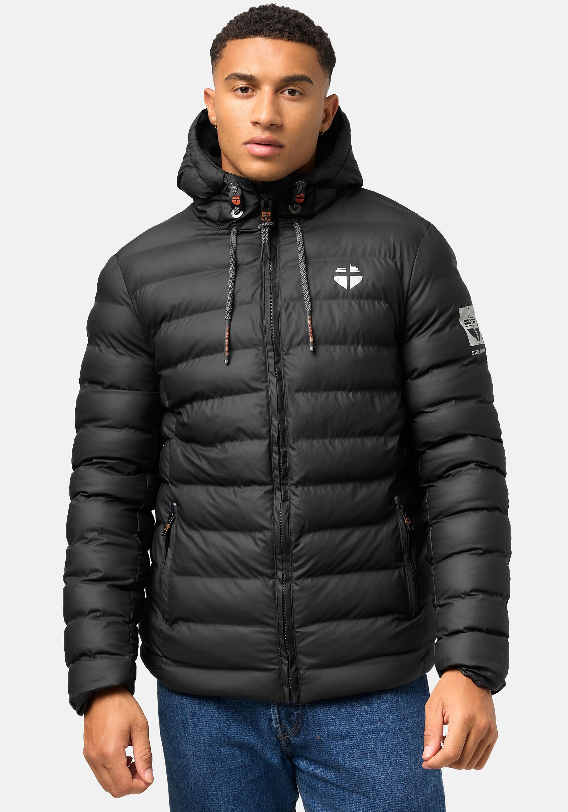 Stone Harbour Winterjacke "Zaharoo" mit Kapuze Gesteppte Regenjacke für den Winter