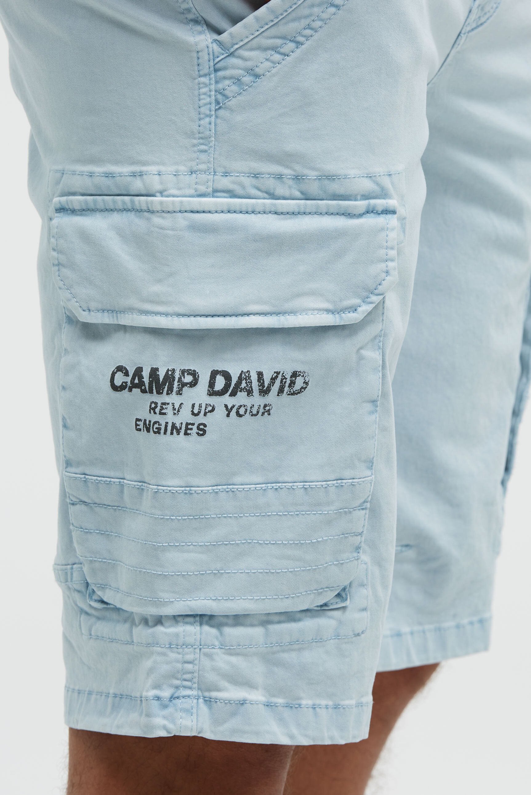 CAMP DAVID Shorts  mit Bindeband innen am Bund