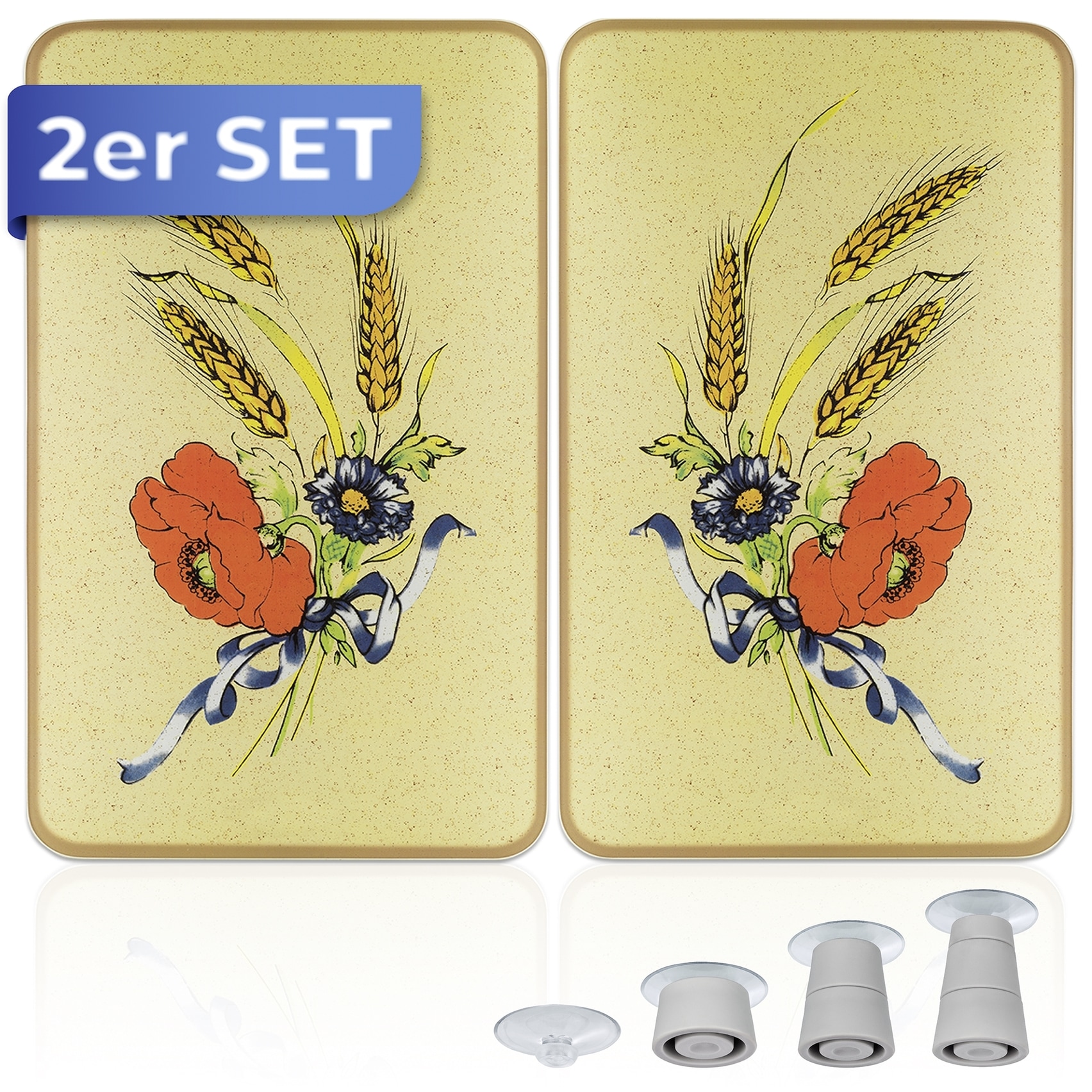 Maximex Herd-Abdeckplatte "Universal Modell Kornblumen", (Set, 2 tlg.), Her günstig online kaufen