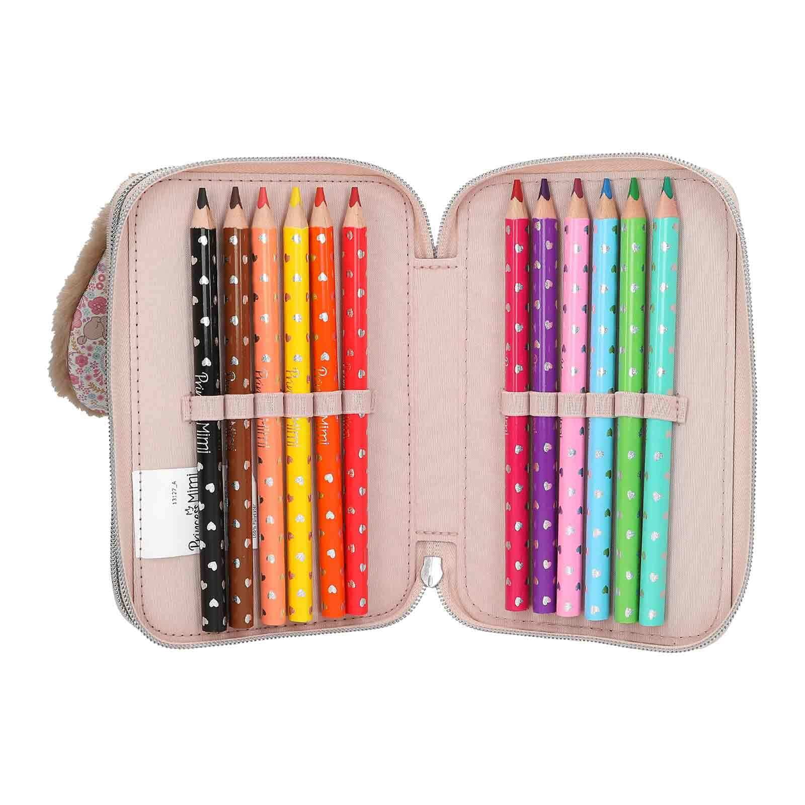 Depesche Buntstift »2-Fach Federtasche MILO Princess Mimi 5,5 x 12 x 19 cm bunt«