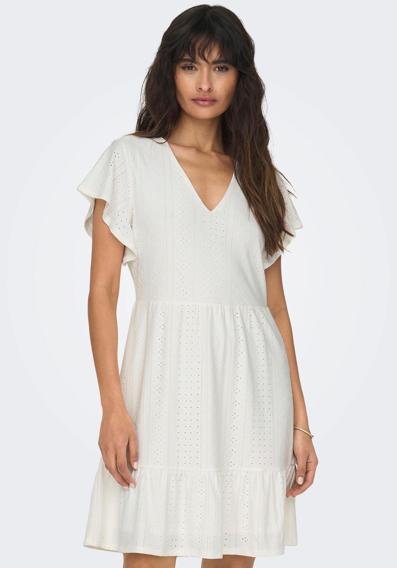 Jerseykleid | BAUR V-NECK »ONLSANDRA JRS« DRESS ONLY bestellen für S/S