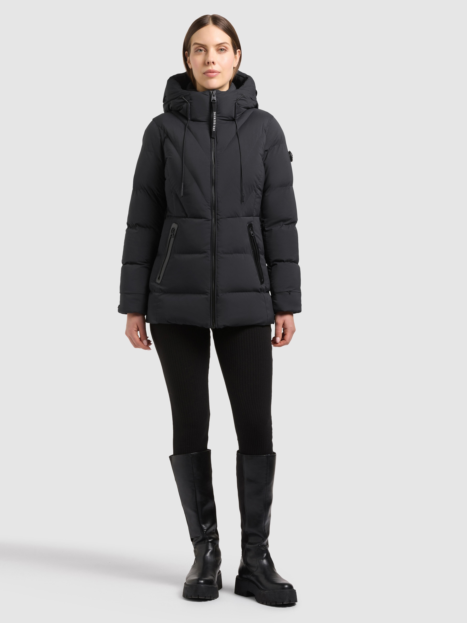 khujo Steppjacke "RABB2 - 2IN1 (EINSATZ HERAUSNEHMBAR)" mit Kapuze