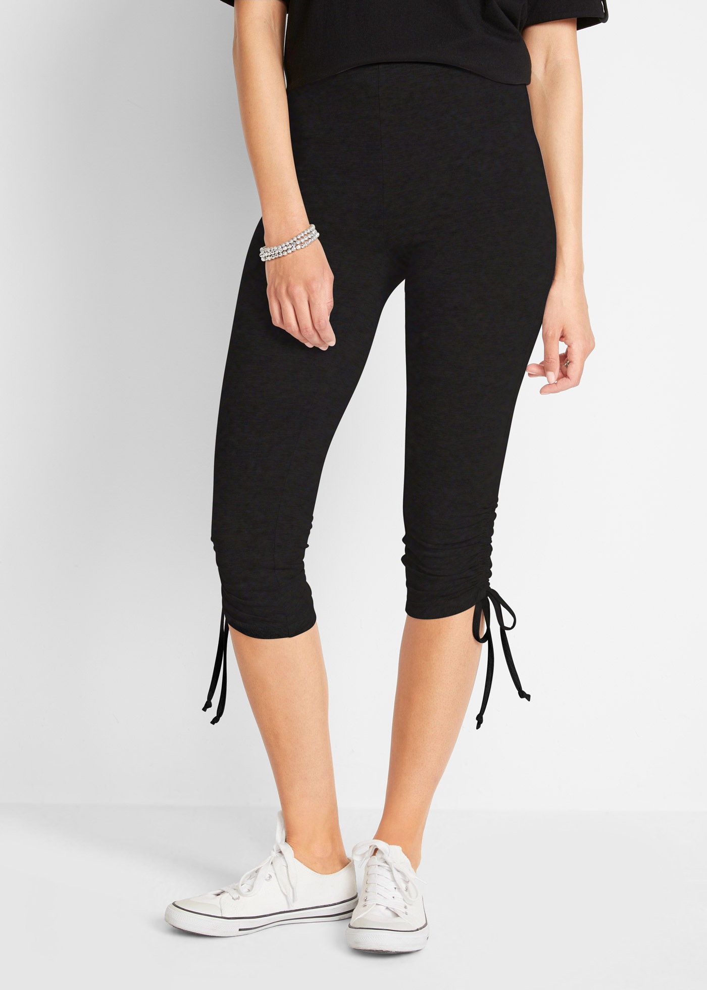 bonprix Caprileggings Skinny Fit, aus elastischem Material mit hohem Baumwo günstig online kaufen