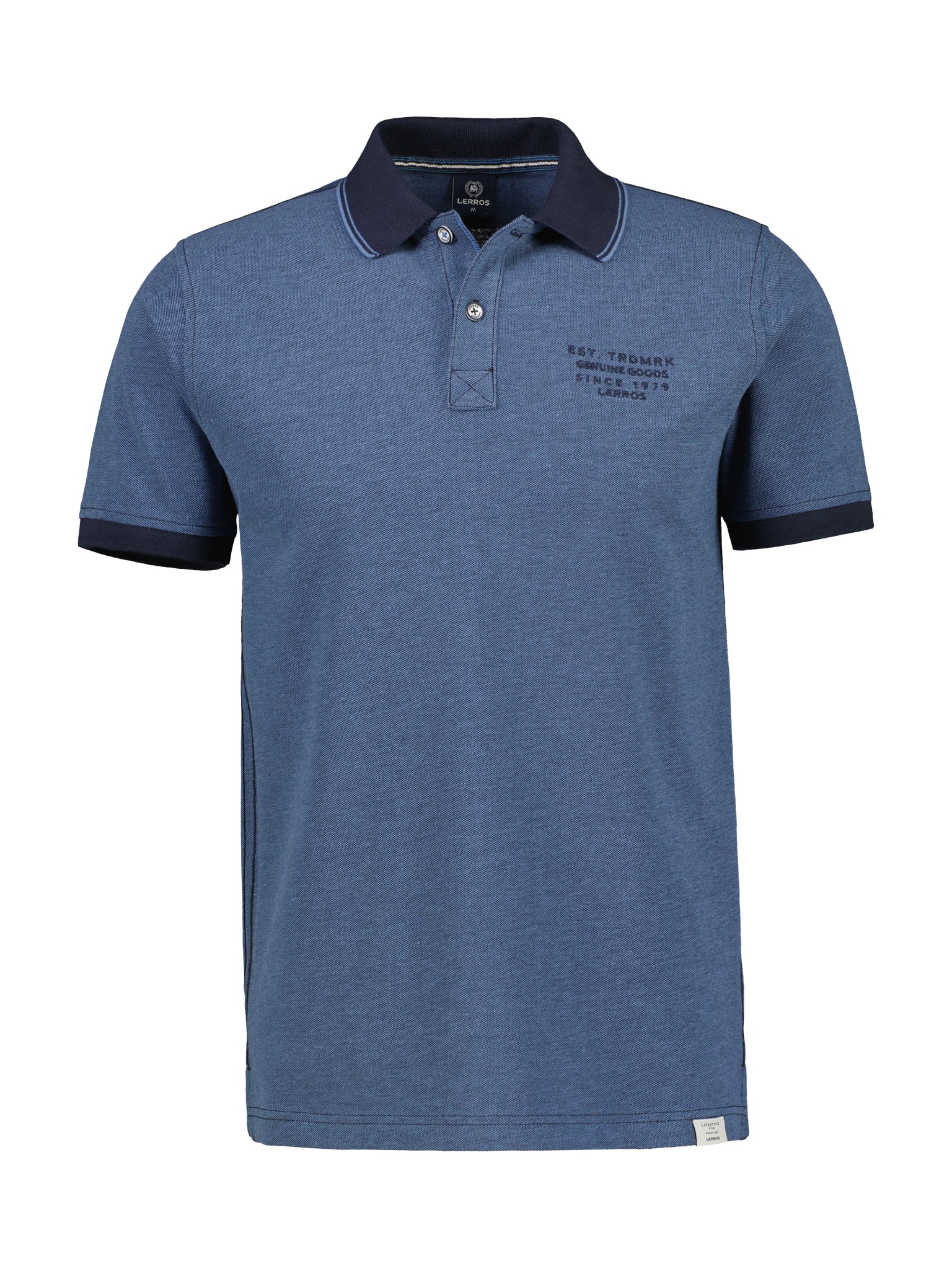 LERROS Poloshirt, in Melange-Optik