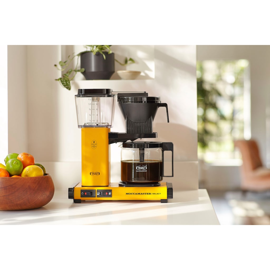 Moccamaster Filterkaffeemaschine »KBG Select yellow pepper«, 1,25 l Kaffeekanne, Papierfilter, 1x4