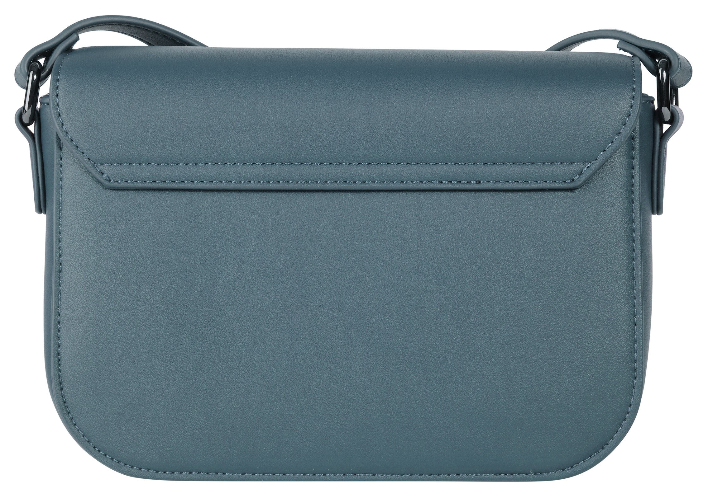 Umhängetasche BUGATTI "ALMATA", Damen, Gr. B/H/T: 22cm x 15cm x 8cm onesize, blau, Kunstfaser, leicht glänzend, unifarben, Taschen Umhängetasche 2