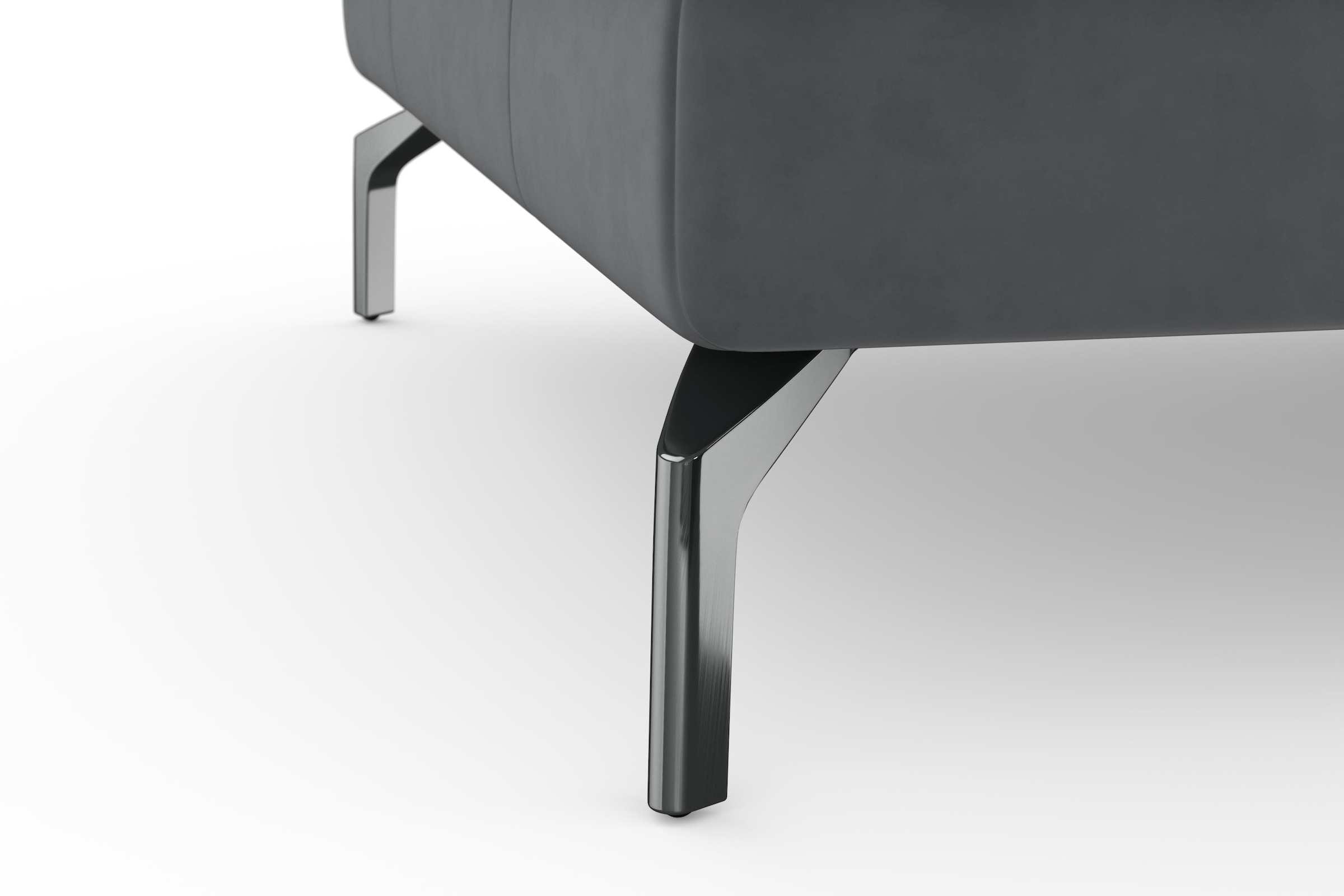 sit&more Ecksofa »Bendigo L-Form« inklusive Sitztiefenverstellung, Bodenfreiheit 15 cm, 2 Fußfarben